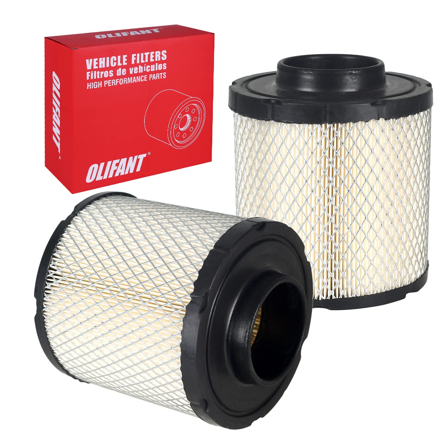 2Pcs Air Filters For Polaris Ranger 570 Ranger Crew 570 2014-2023 / Ranger 500 17-22 / Polaris Sportsman Ace 325 500 570 Pro Xd 7082037 2521372 Air Cleaner Olifant