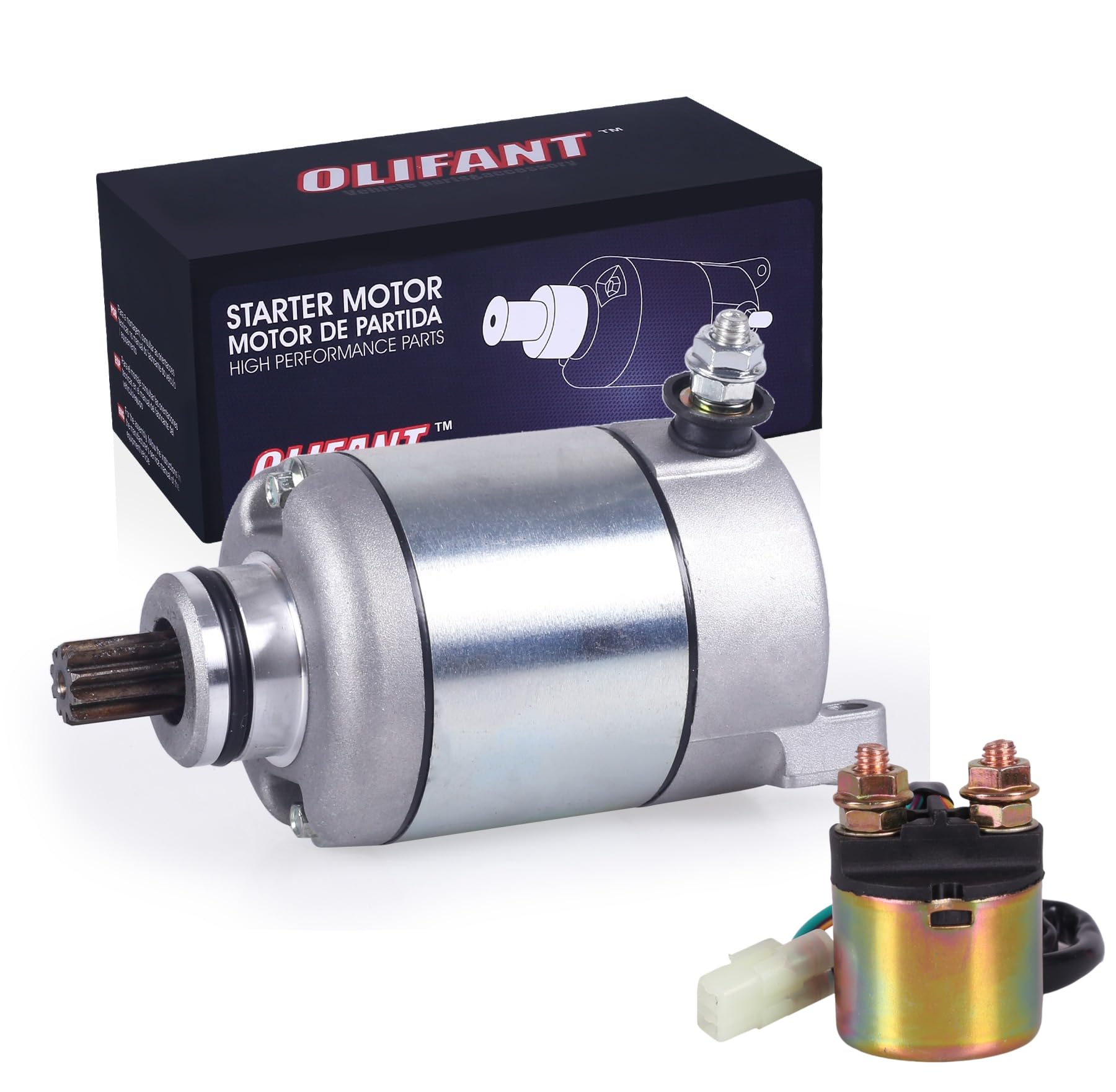 OLIFANT Starter for Honda TRX450R TRX450ER ATV 2006-2014 - Silver 31200-HP1-601 SMU0405