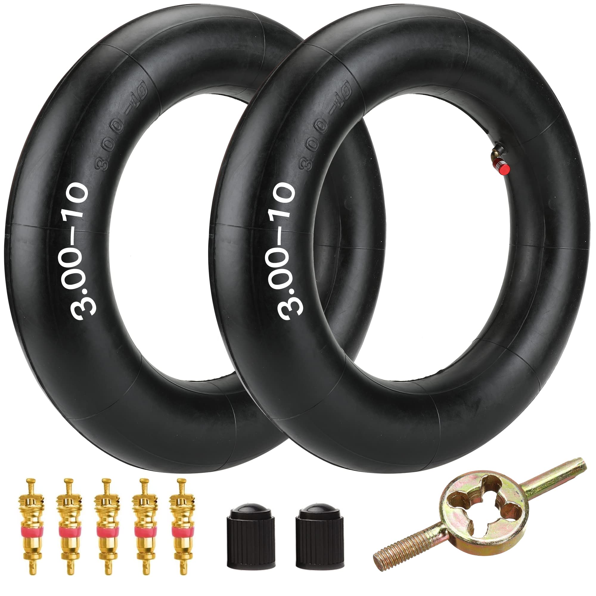 Fvrito 2.75/3.00-10 3.00X10 2.50X10 80/100-10 Inner Tube For Honda Xr50 Xr70 Crf50 Ct70 Ez90 Cub Razor Rsf650 Kawasaki Klx110 Suzuki Drz110 50Cc 70Cc 90Cc 110Cc 125Cc Dirt Pit Bike Scooter Moped