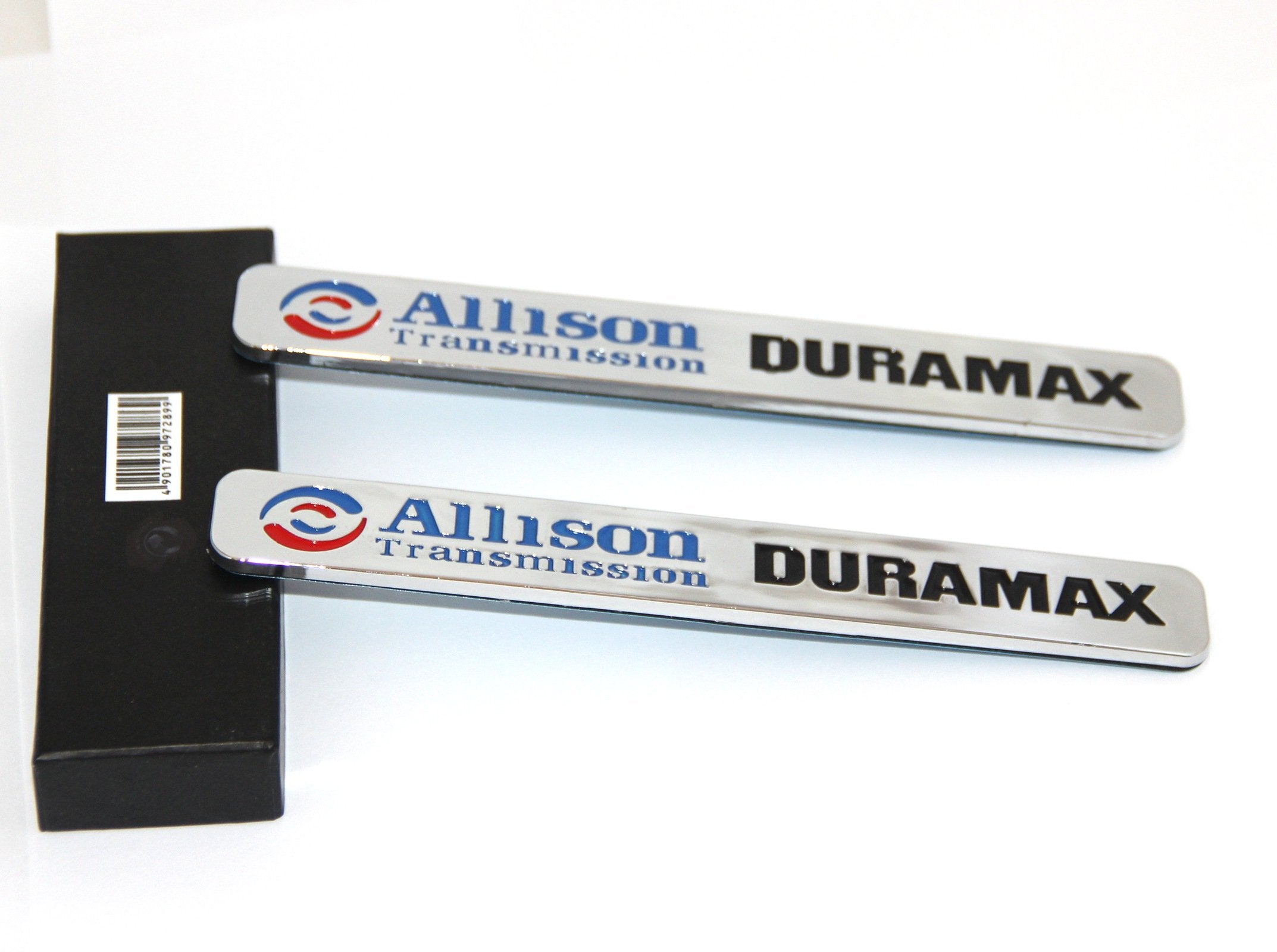 Yoaoo 2Pack Autotuning Oem Allison Transmission Duramax Emblem 2500Hd Compatible With Silverado Chrome Black