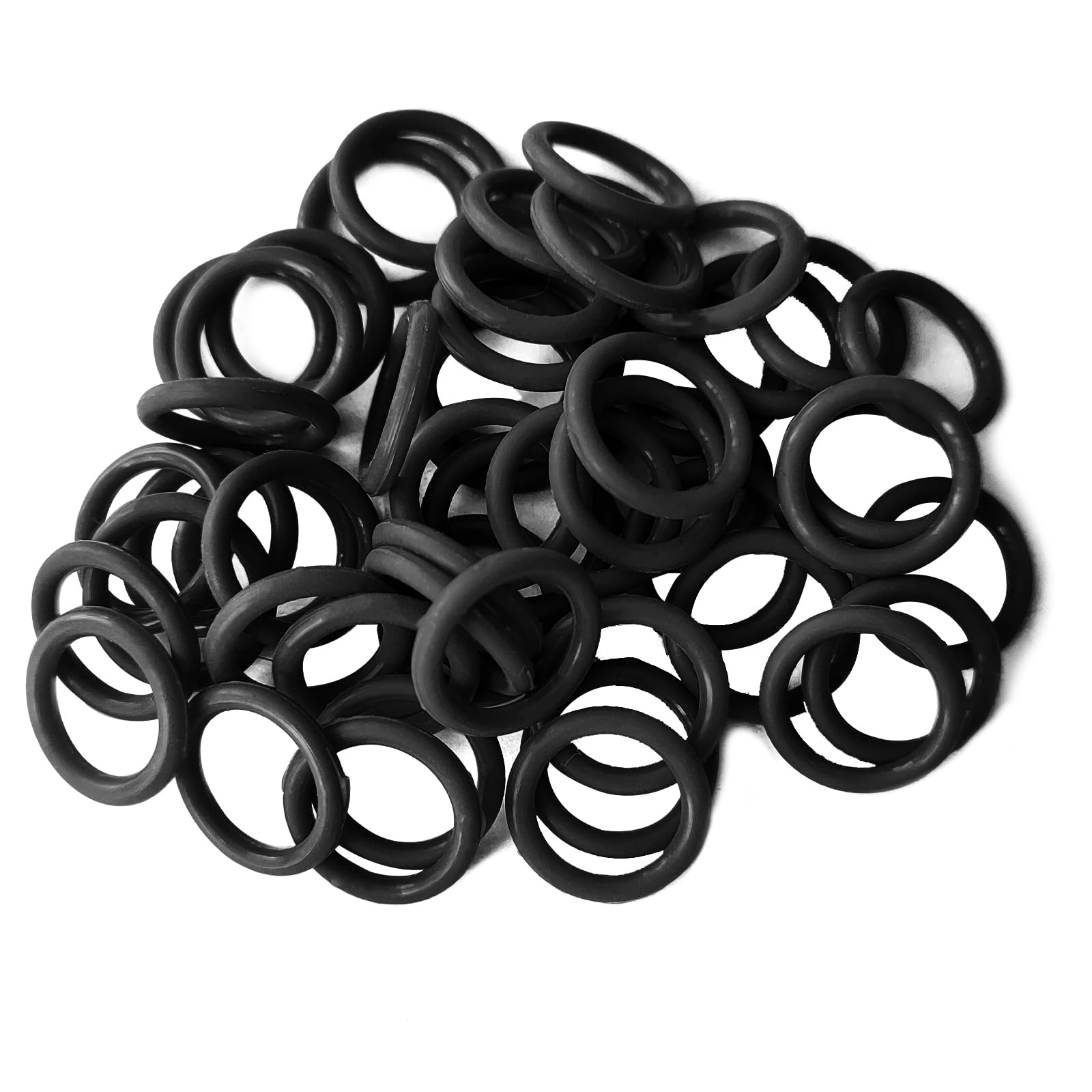 50 Pack Oil Drain Plug O-Ring #11105, Motorcycle Drain Plug O-Rings Replacement, Nitrile Rubber O Ring Gasket Ring Compatible With Harley Davidson(Black)