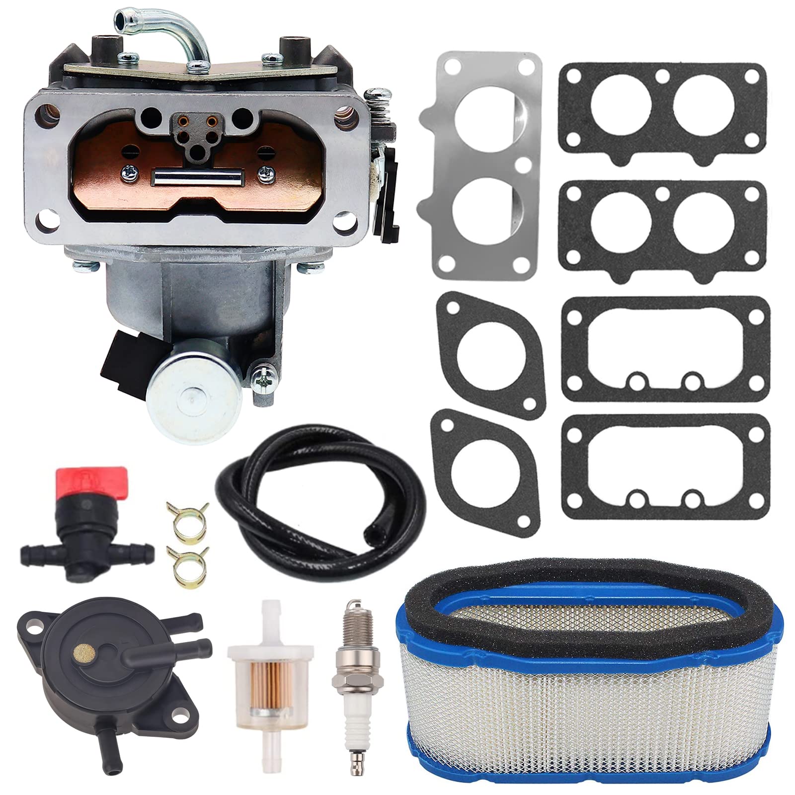 15004-0760 Carburetor Carb Compatible With Kawasaki Fh680V Fh721V Fh751V Fh601 Fh641V Fh661V Fx801V Fx850V 19Hp 20Hp 21Hp 22Hp 23Hp 24Hp 25Hp 29Hp 4 Stroke Engine