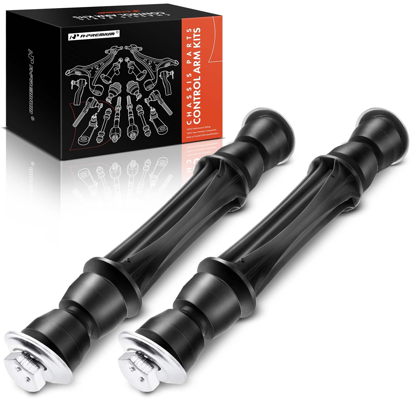 A-Premium 2Pcs Front Sway Bar Links Stabilizer Bar Links, Compatible With Chevrolet & Gmc & Cadillac - 2004-2019 - Silverado 1500 Sierra 1500 Tahoe Suburban 1500 Avalanche Yukon Escalade