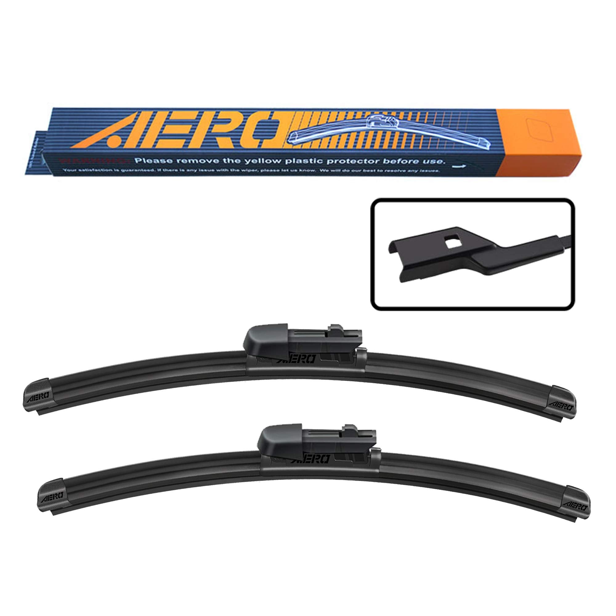 Aero Avenger 26'+20' Premium All-Season Windshield Wiper Blades Oem Replacement For Volvo Xc70 2016-2008 (Set Of 2)