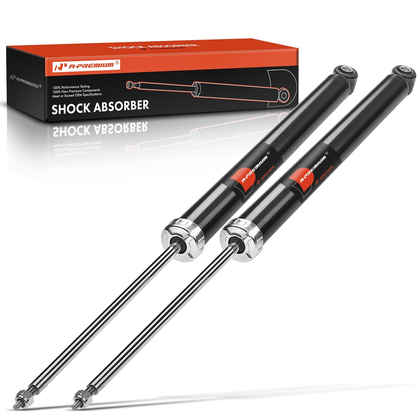 A-Premium Rear Pair (2) Strut Shock Absorber Compatible With Mazda 3 2010-2013, 2.0L 2.5L, Driver And Passenger Side