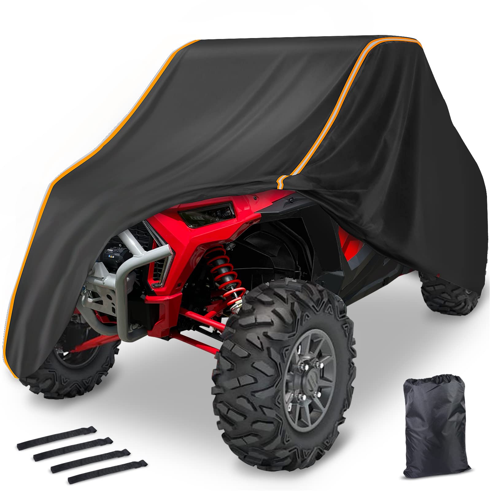 Rzr Utv Cover 2-3 Seater-Starknightmt Waterproof 420D Heavy Duty Outdoor Storage Cover Compatible With Polaris Rzr Ranger Commander Defender Yxz 1000R Rhino Pioneer Maverick Sport Zforce General