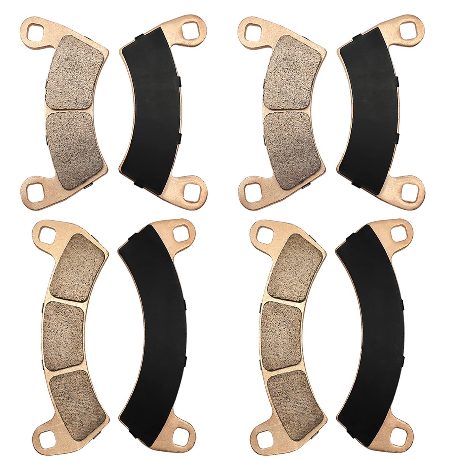 Front & Rear Brake Pads Sintered For Polaris Rzr Turbo 2016-2021 Oem# 2206231 2208162 1913469 2205949 2208933