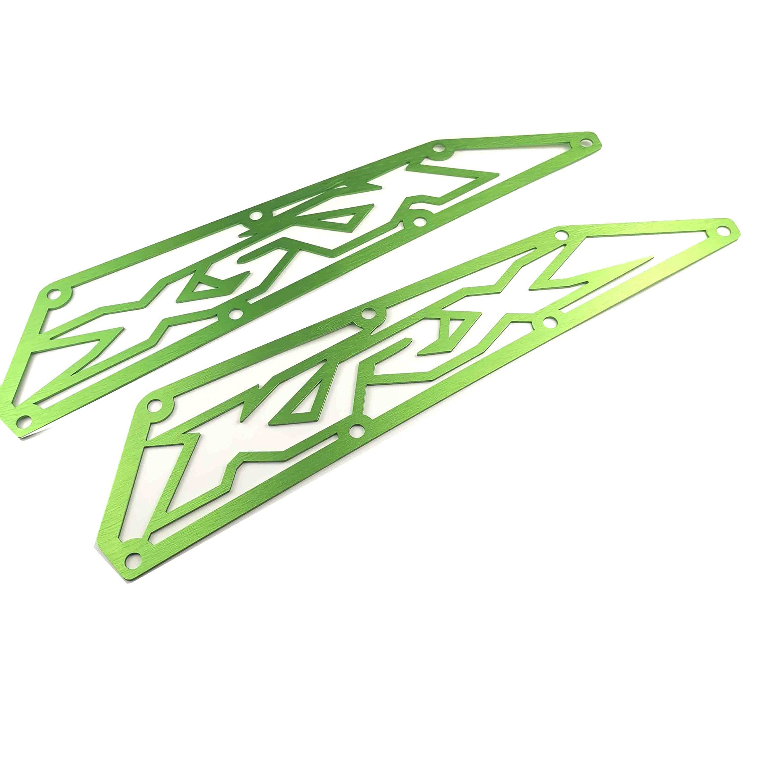 Kawasaki Krx 1000 Frog Skin Air Intake Covers Made In Aluminum Anodized Green New