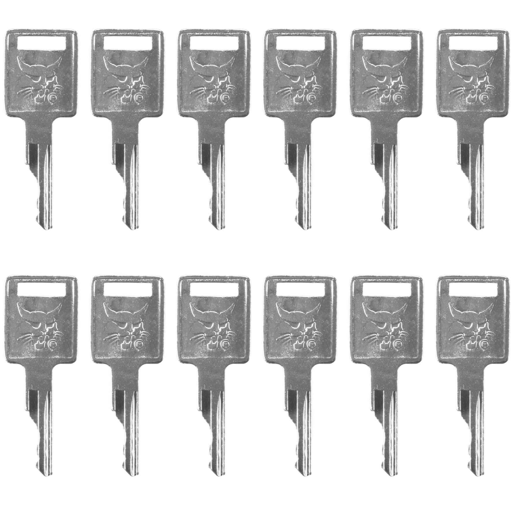 D250 12Pcs Ignition Keys 6709527 6693241 A77313 307852A1 714602 Compatible With Loader Bobcat Skid Steer S100 S130 S150 A220 A300 T110 T140 T180 T190 T200 T250 T300 T320 T450 T550