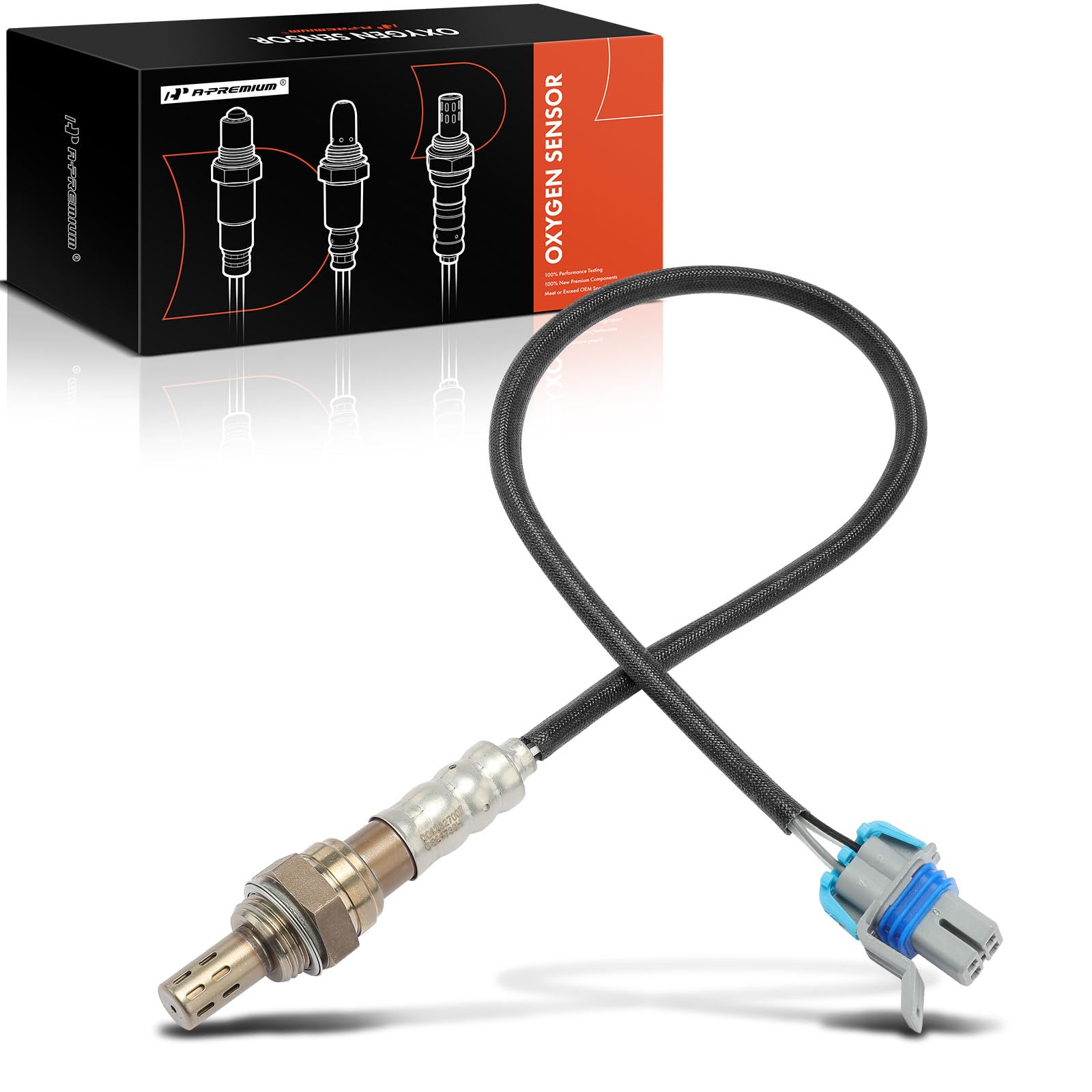A-Premium O2 Oxygen Sensor Compatible With Chevy Silverado 1500 08-13, Impala 08-11, Malibu 08-12, Tahoe 08-14, Suburban, Avalanche & Gmc Sierra 1500, Yukon & Cadillac Escalade & Pontiac & Saturn