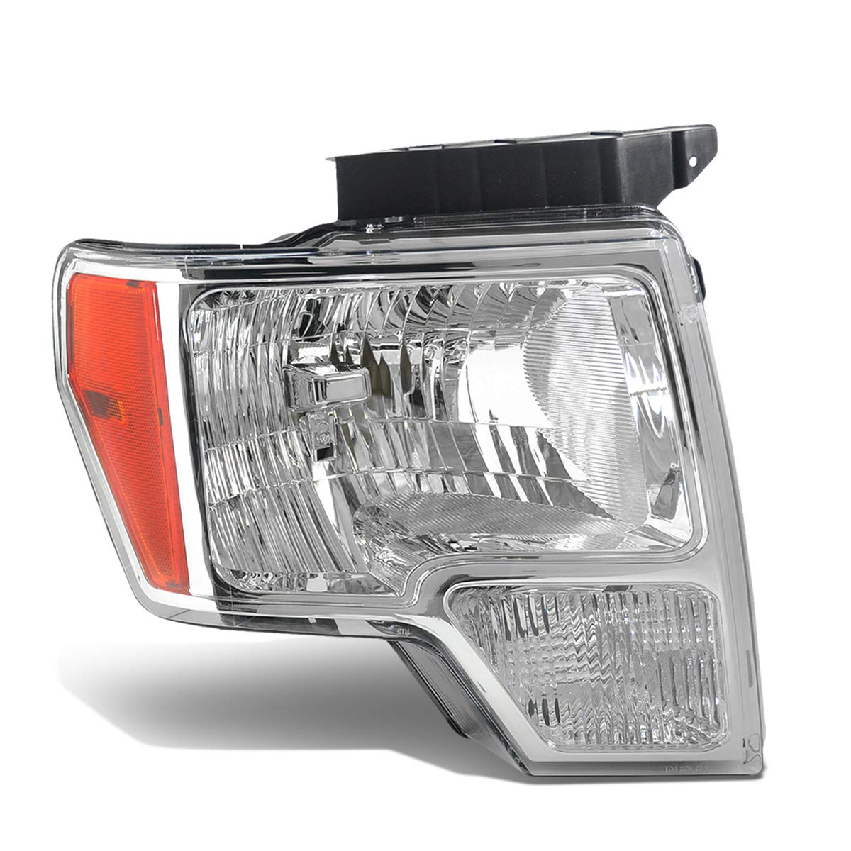 Dna Motoring Oem-Hl-0011-R Chrome Factory Style Passenger Side Headlight Replacement For 09-14 F150