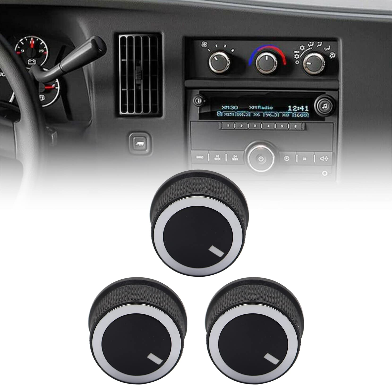 Priprilod Ac Temperature Control Knob Compatible With Chevrolet Express 2008-2021 Compatible With Gmc Savana 2008 2009 2010 2011 2012 2013 2014 2015 2016 2017 84141127 84793085