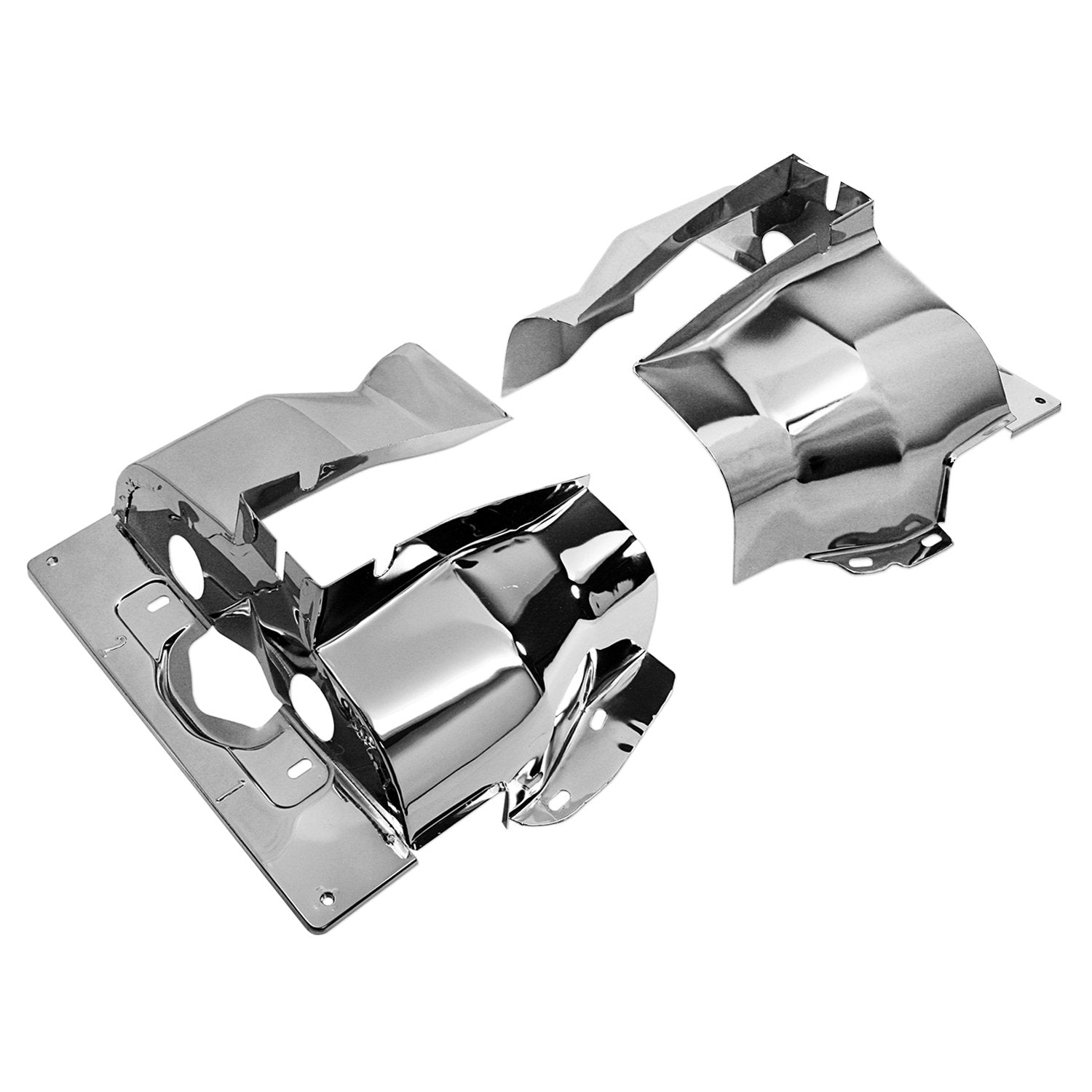 Iap Performance Ac119301 Cylinder Head Tin (Chrome Single Port Pair For Vw Beetle)