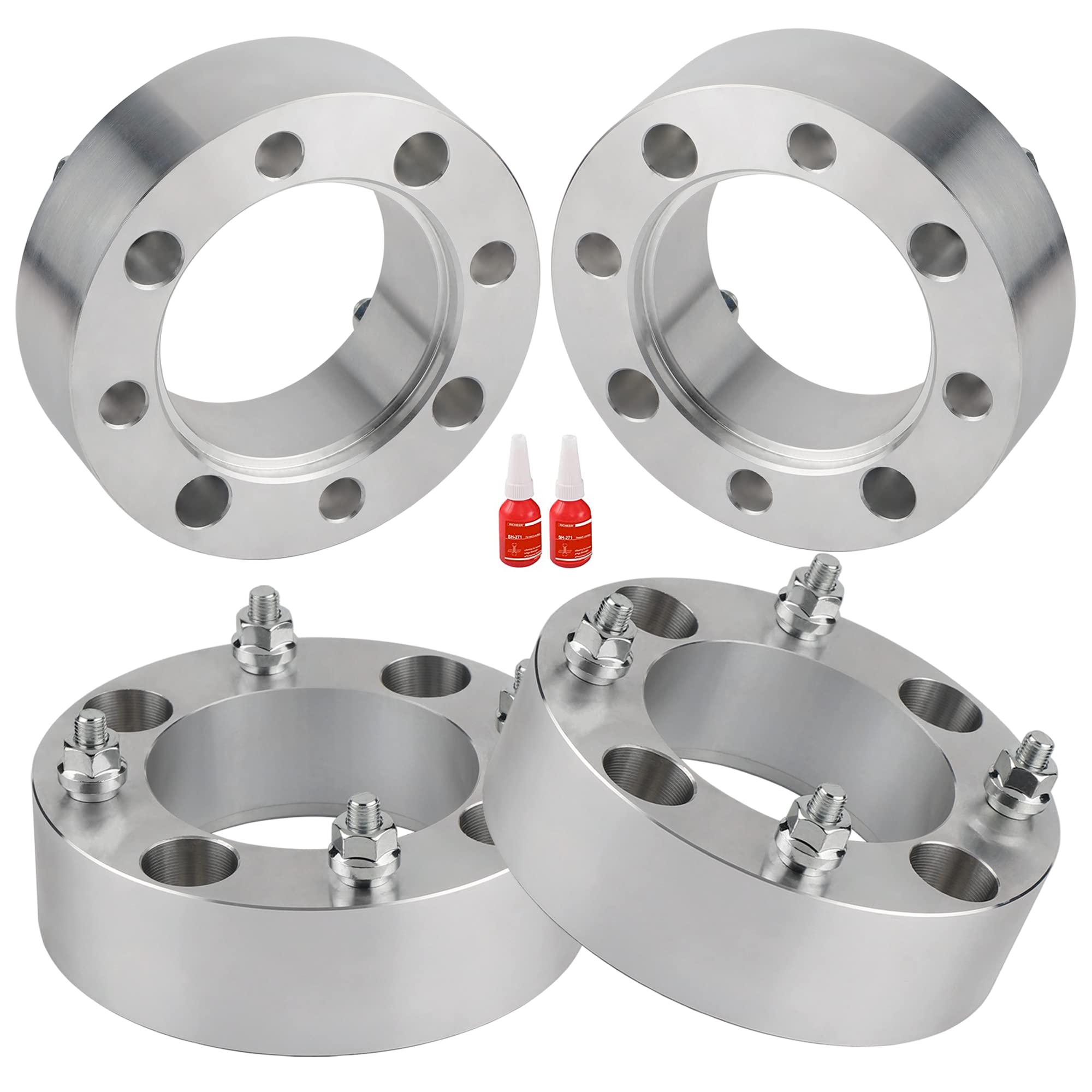 Richeer 2 Inch 4X137Mm Atv Wheel Spacer For Can-Am Commander Outlander Defender Bombardier Renegade Mule, 4Pcs 4X137 Wheel Spacers With M10X1.25 Studs & 110Mm Hub Bore