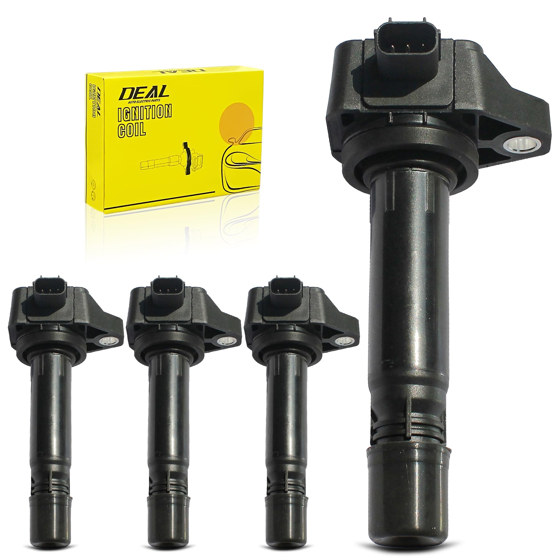 Deal Auto Electric Parts Pack Of 4 New Ignition Coils Compatible With 2006-2011 Civic 1.8L L4 Replacement For Uf582 C1580 5C1637