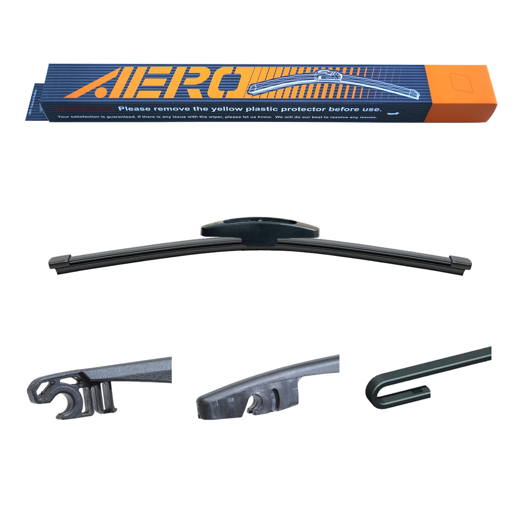 Aero 11' Roc Lock 2 & 3 Oem Quality Premium All-Season Rear Wiper Blade