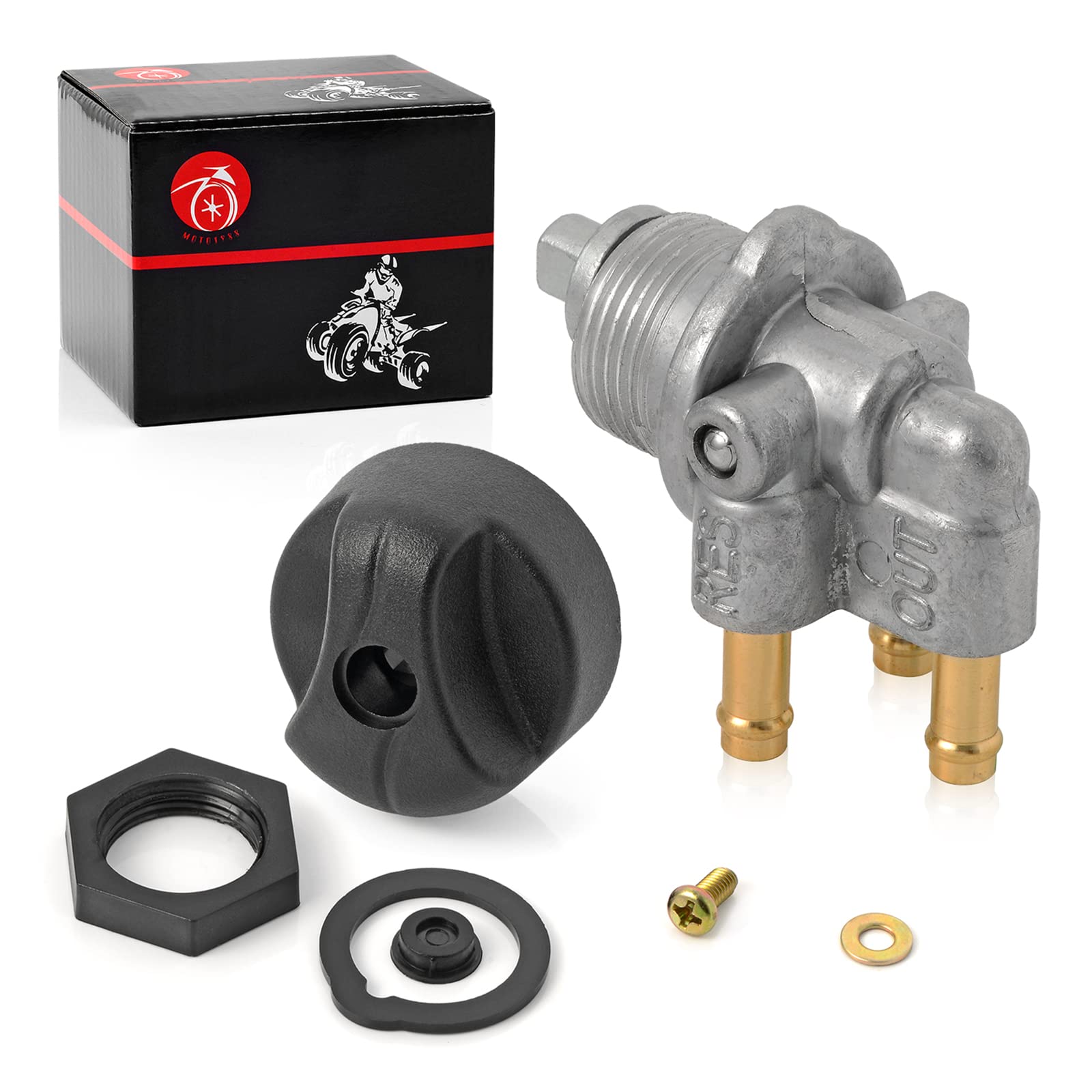 Fuel Valve Petcock 3 Way & Knob Nut Gasket For Sea Doo Gs Gsi Gsx Gt Gti Gts Gtx Hx Sp Spi Spx Xp 580 650 717 720 787 800 275500098