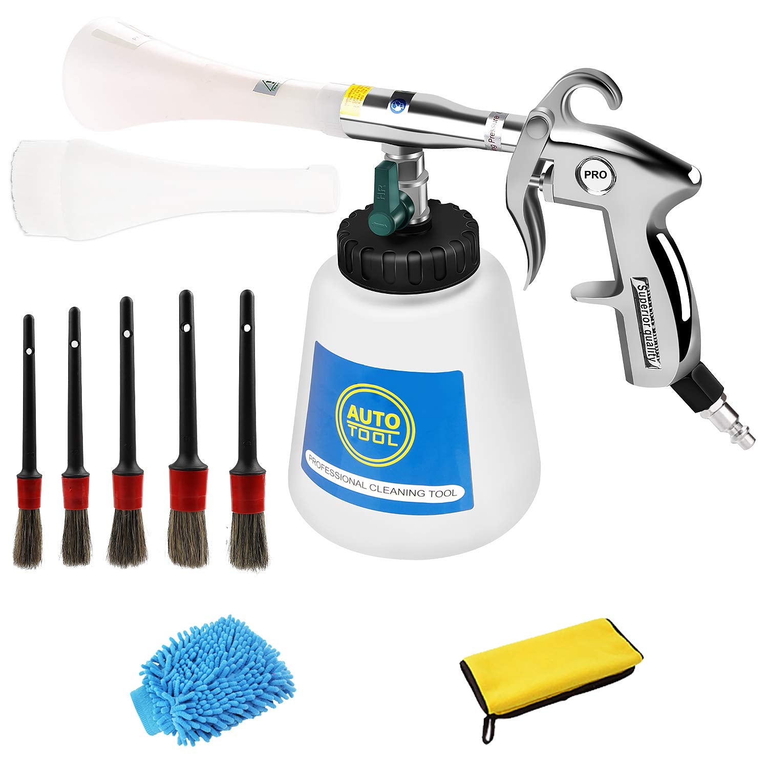 Cprosp Tornado Car Washer, Car High Pressure Interior Cleaner, Turbo High Pressure Car Cleaning Gun