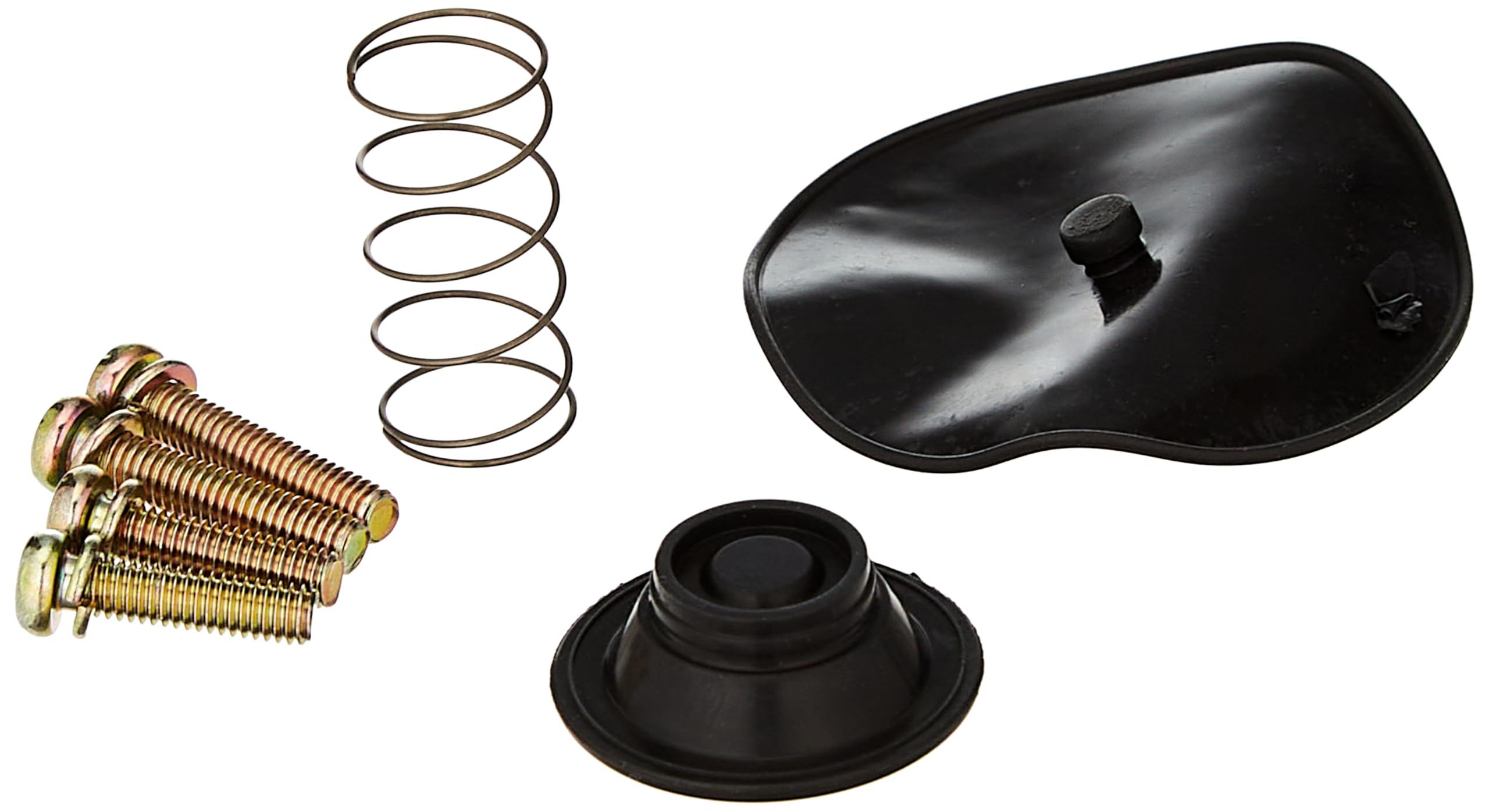 Show Chrome Honda Gl1500 (1988-2000) Fuel Petcock Repair Kit - Affordable Leak Fix, Includes Sealing & Actuator Diaphragms, Spring, Screws, Washers - Comprehensive Set