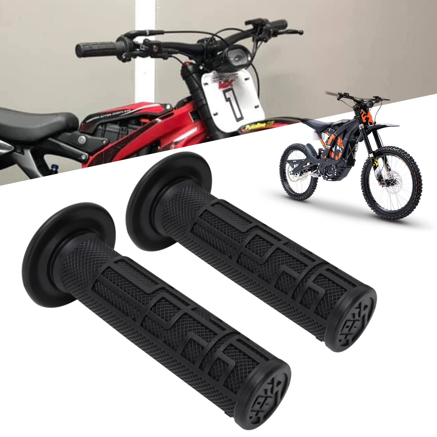 Jfg Racing Sur Ron Handlebar Grips Dirt Bike Handle Bar Grips For Surron Light Bee X/S Segway X260/X160 Electric Bike Ebike Black