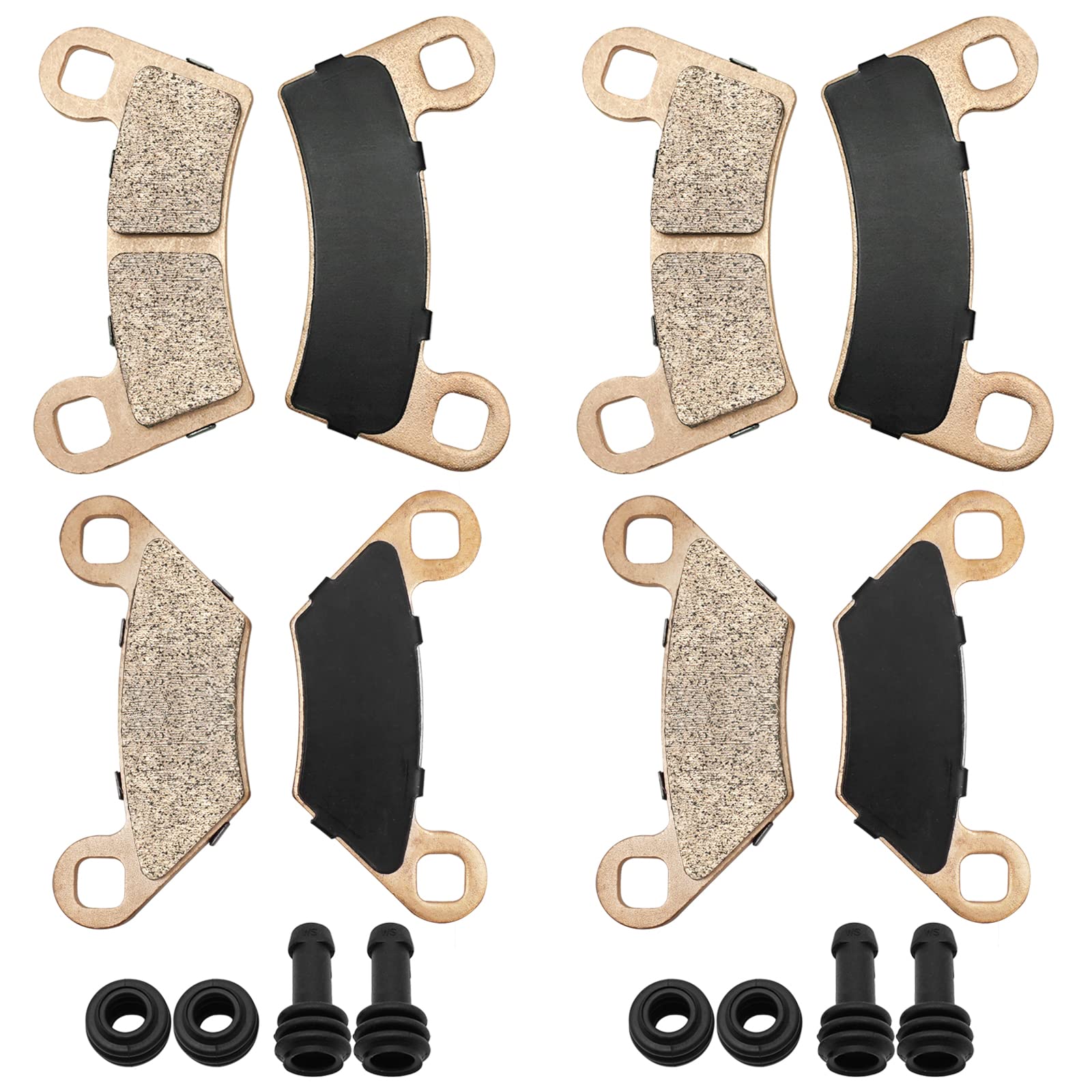 Front Rear Brake Pads Sintered For Polaris Rzr 800 S-800 570 S-570, Oem# 2203318 2208936 2202412 2208935