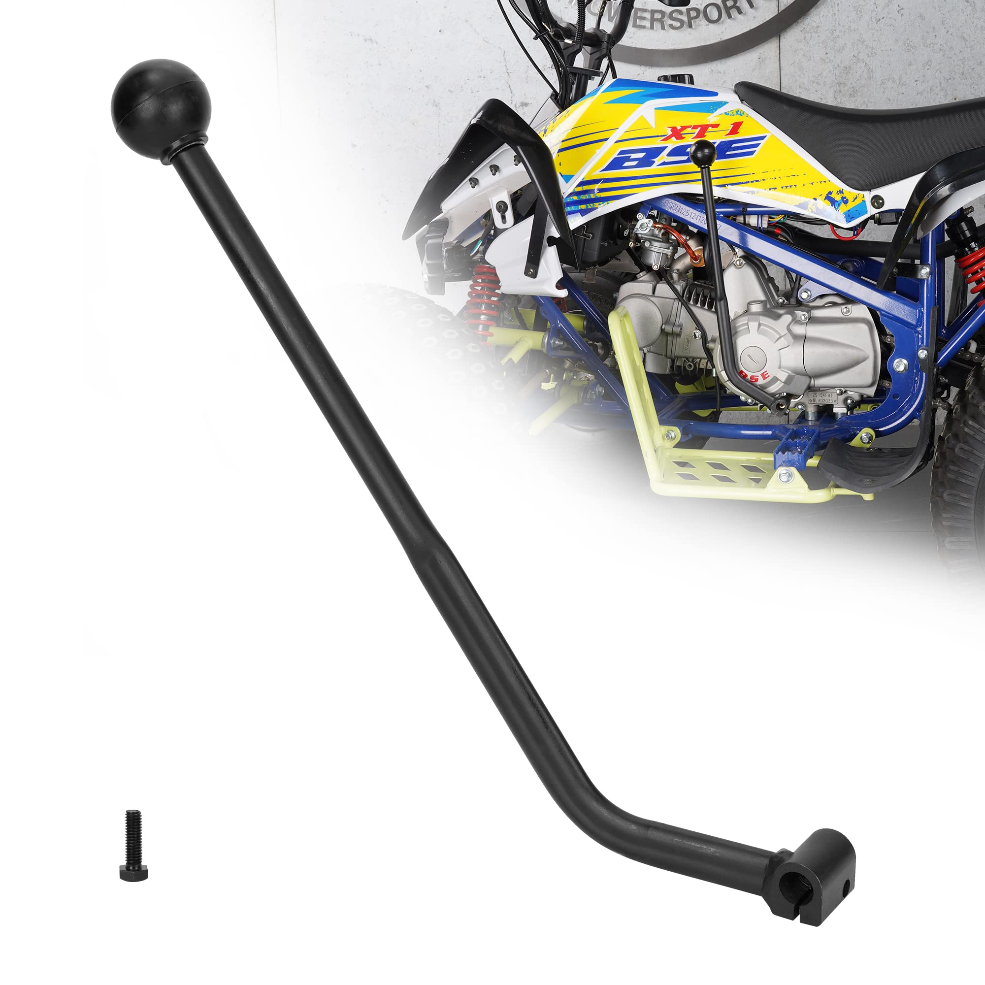 Weiyingsi 135 Degree Universal Atv Hand Gear Shifter Shift Lever For Taotao Sunl Coolster 50Cc 70Cc 90Cc 110Cc 125Cc Motorcycle Chinese Quad Atv 4 Wheeler Pit Bike Mini Bike - Black