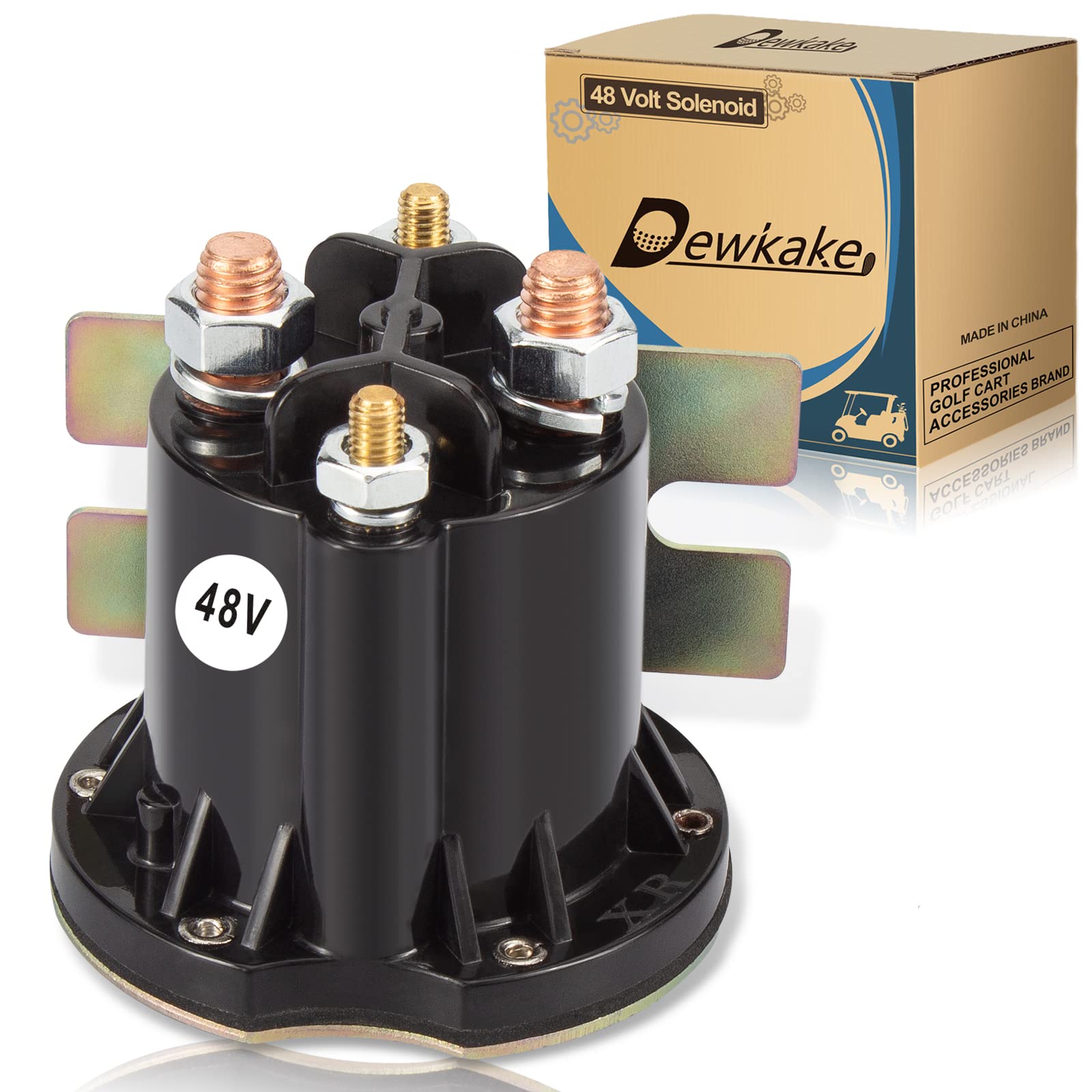 Dewkake Ezgo Txt 48V Solenoid, Fits Txt Electric 2010-Up And All 48V Mpt 800/1000 Vehicles Golf Cart, Oem# 612711