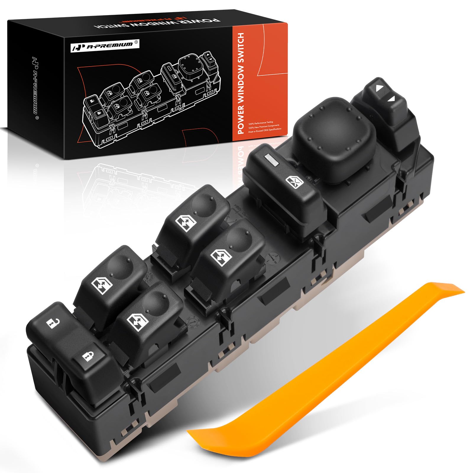 A-Premium - Driver Side Master Power Window Switch - Compatible With Chevy Gmc Cadillac Models - 2003-2007 - Escalade, Avalanche, Silverado, Suburban, Tahoe, Sierra, Yukon - Replace 15883323, Dws-220