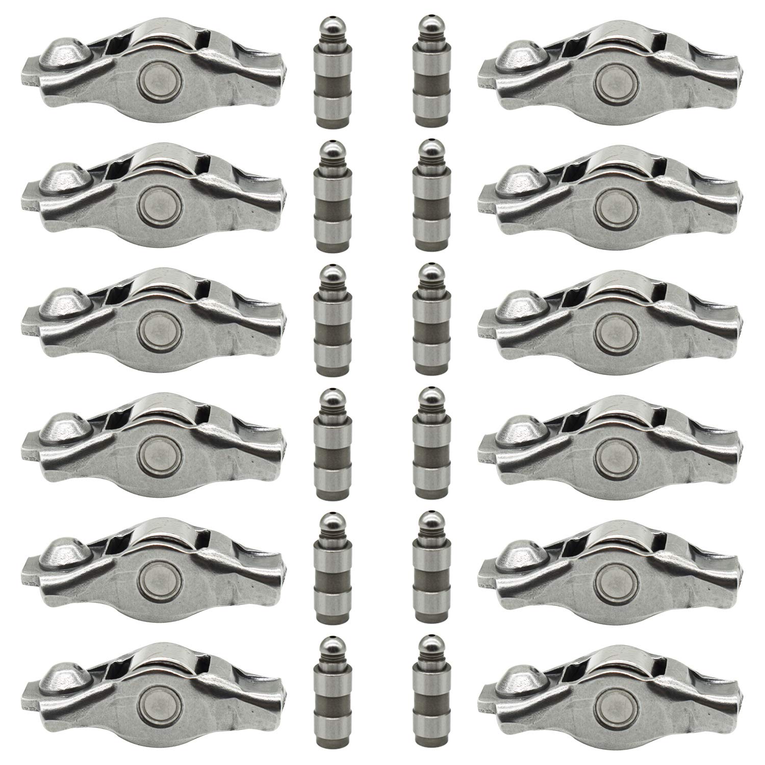 Rocker Arm And Lifter Kit 12 Pcs For Chrysier 200 300 Compatible With Dodge Ram 1500 Challenger Charger Journey Avenger For Jeep Grand Cherokee Wrangler 3.6 2011-2020 Replace Mopar 5184296Ah 5184332Aa