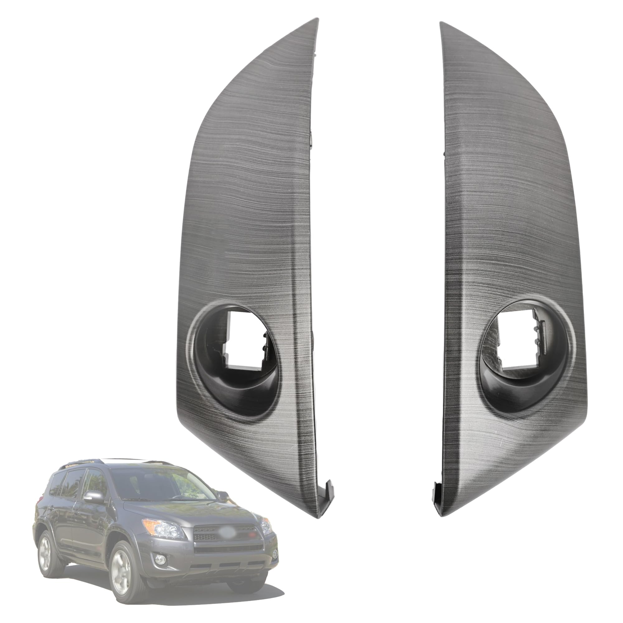 Magimaker Central Dashboard Cover Strip Trim Center Instrument Cluster Panel Trim 55413-42070-B0 55412-42060-B0 Compatible With Toyota Rav4 Base Limited Ev Sport 2006 2007 2008 2009 2010 2011 2012