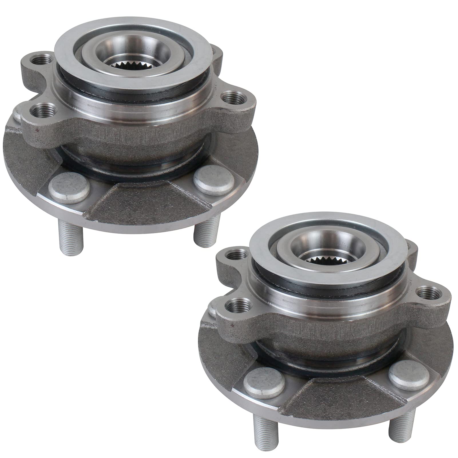 Parod Pair 513298 Front Wheel Hub And Bearing Assembly Compatible With 2008-2013 Nissan Rogue, 2014-2015 Rogue Select, 2008-2012 Sentra (2.5L 4 Cylinder Only) 5 Lugs W/Abs