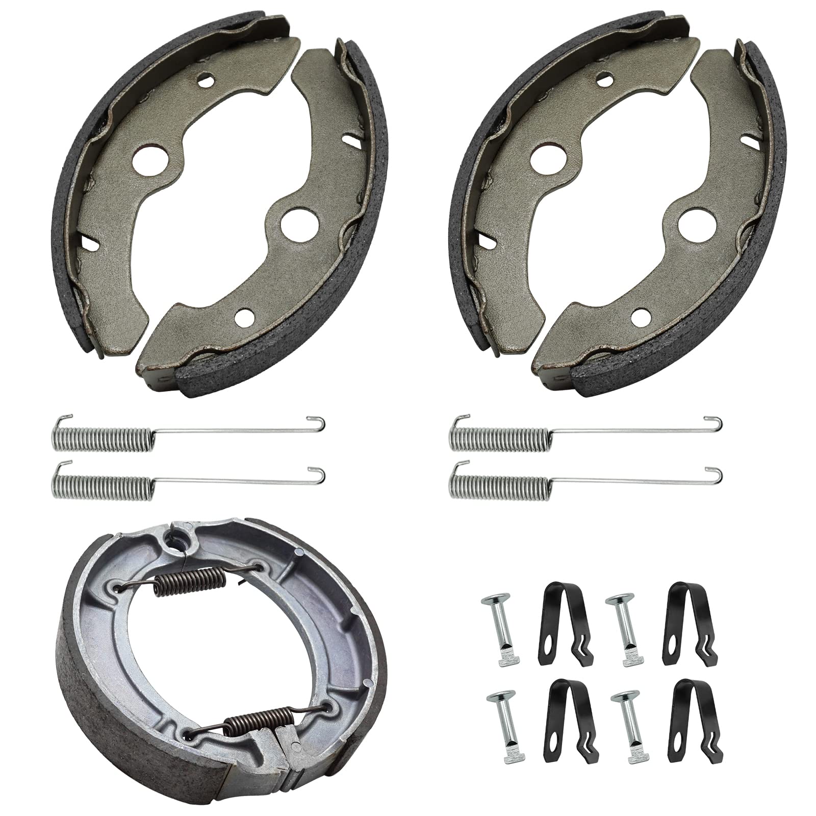 Front & Rear Brake Shoes For Yamaha Big Bear 350 1996-1998 Kodiak 400 1993-1998
