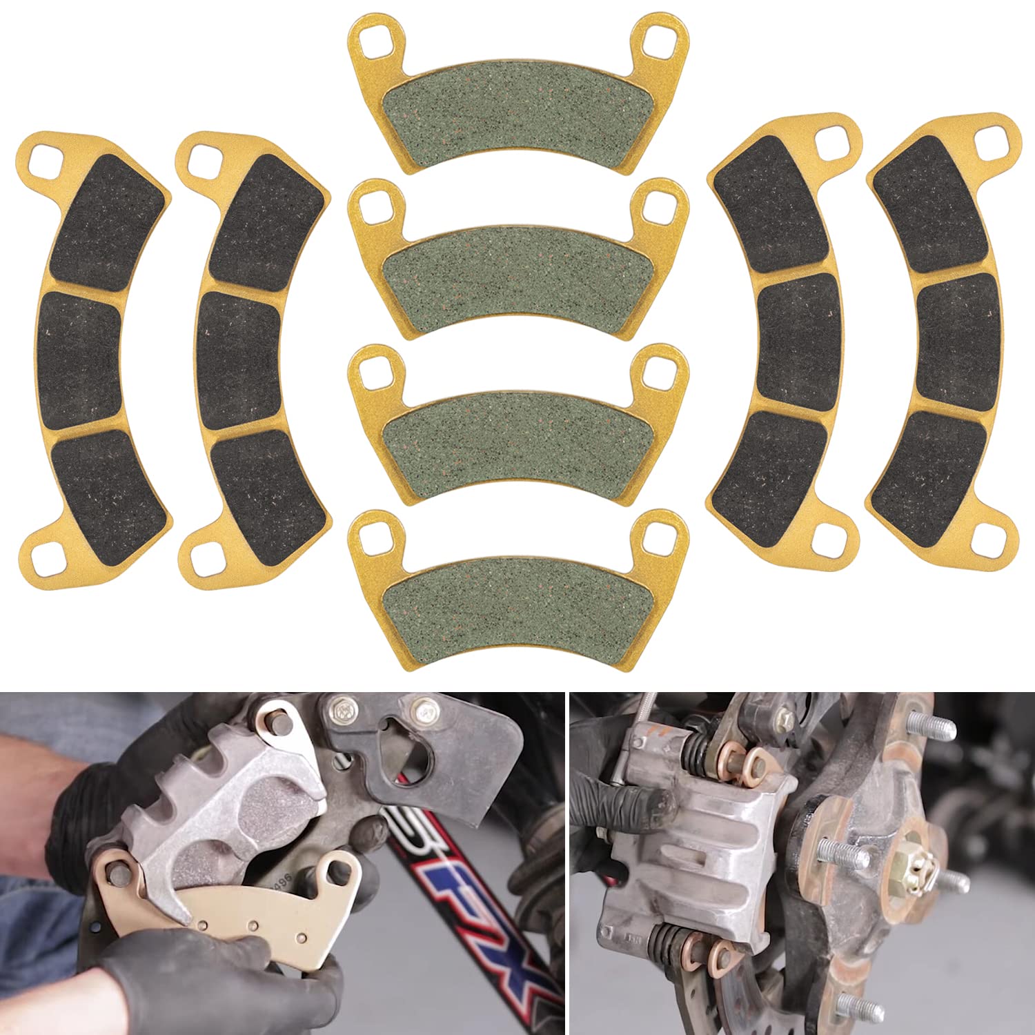 Brake Pads Heavy Duty For Polaris 1000 Rzr Xp Turbo Eps 4 Pro Xp, For Polaris Rzr Rs1 Xp Xp4 Turbo 2016-2021