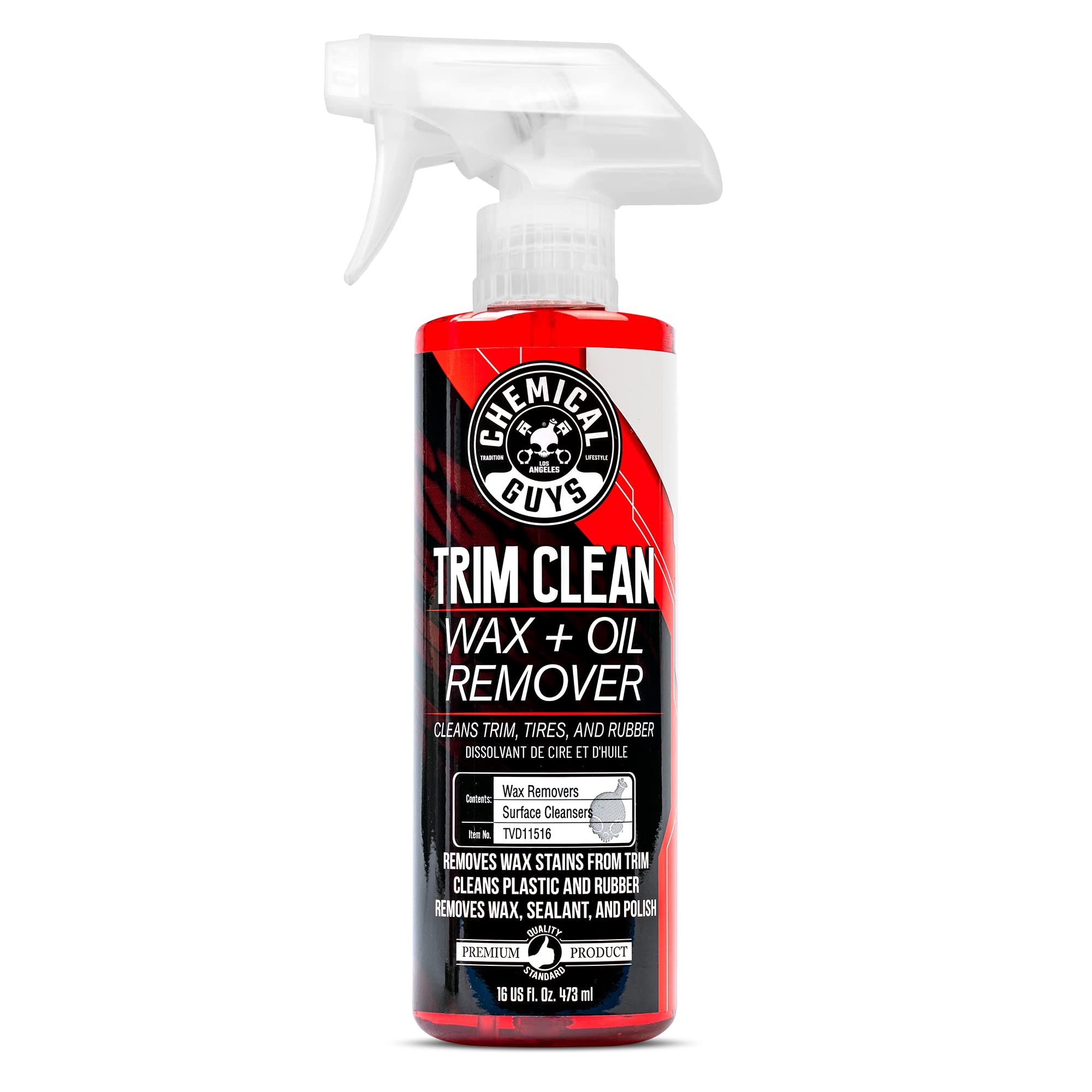 Chemical Guys Tvd11516 Trim Clean Wax And Oil Remover (Works On Trim, Tires, And Rubber) Safe For Cars, Trucks, Suvs, Motorcycles, Rvs & More, 16 Fl Oz
