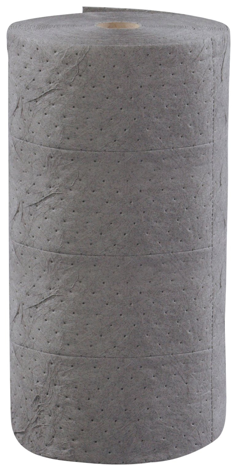 Esp 1Mbgrb Polypropylene Heavy Weight Meltblown Maintenance Universal Absorbent Bonded Roll, 150' Length X 30' Width, Gray