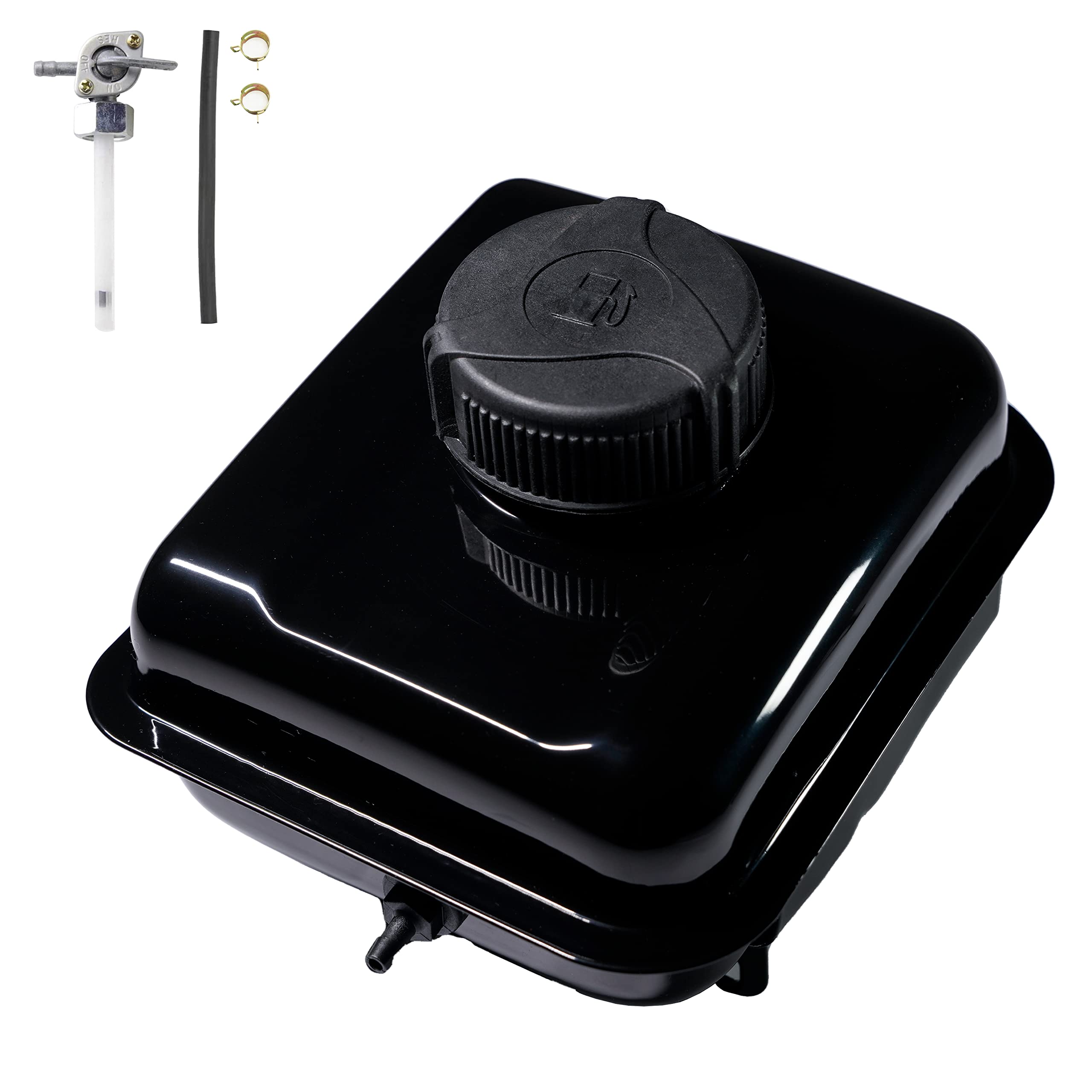 Jmchstore Gas Fuel Tank W/ Side Vent Port For Coleman 98Cc Ck100 Ck100-S Sk100 Kids Go Kart, Screw On Fuel Tank For Realtree Rtk100, Monster / Mega Moto Max Mm-K100 ,154F 3.0 Hp Engine Parts
