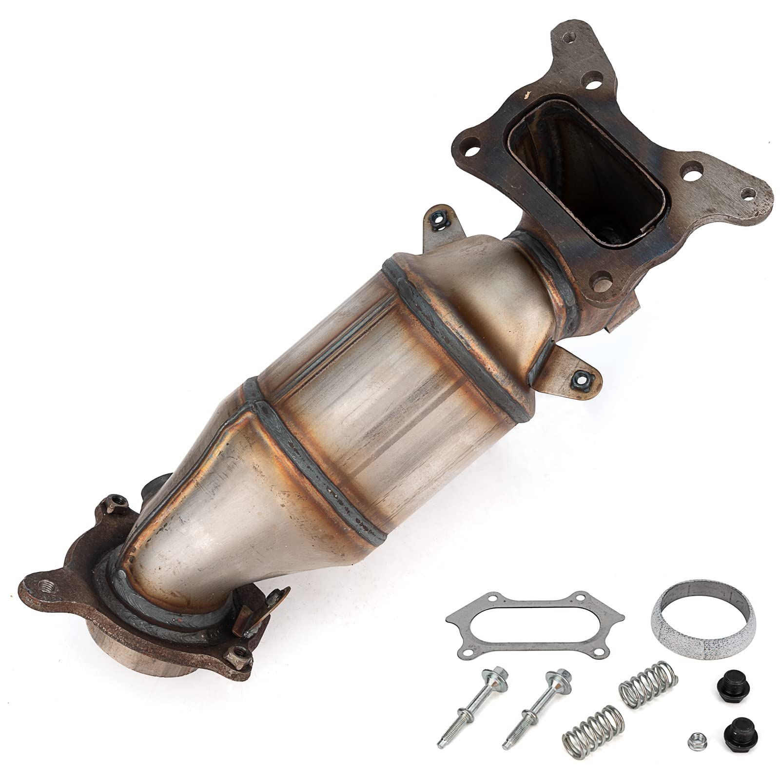 Fomiuzy High Flow Front Catalytic Converter Kit Direct-Fit Honda Accord 2008 2009 2010 2011 2012 2.4L Honda Acura 2009 2010 2011 2012 2013 2014 2.4L