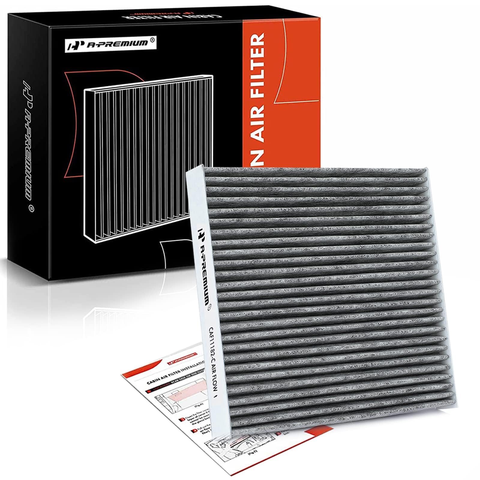 A-Premium Cabin Air Filter, Fits For Cf11182 Select Acura And Honda Models, Integra, Mdx, Rdx, Tlx, Civic, Cr-V, Cr-Z, Fit, Hr-V, Insight, Odyssey, W/Activated Carbon