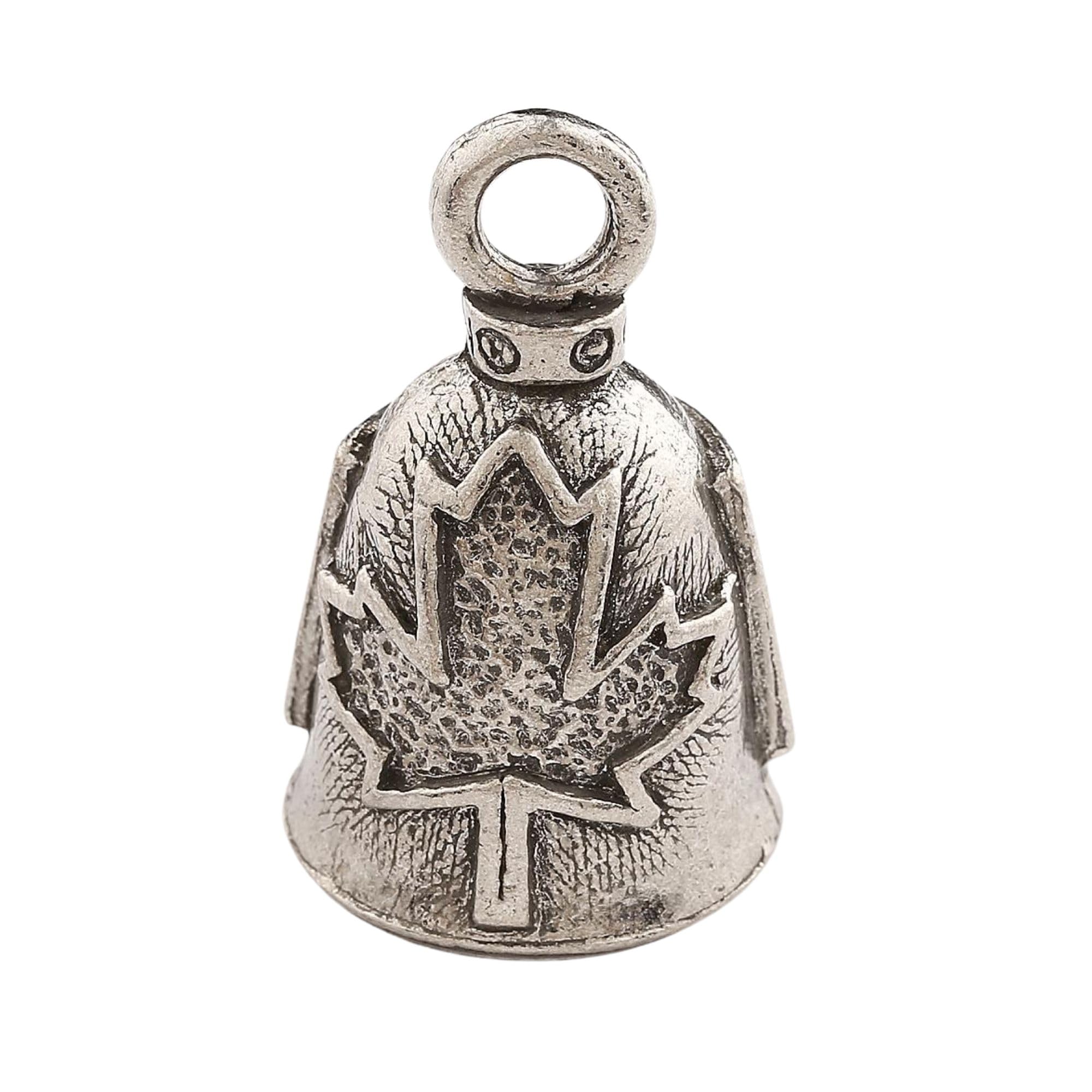 Guardian Bell Maple Good Luck Bell W/Keyring & Black Velvet Gift Bag | Motorcycle Bell | Lead-Free Pewter