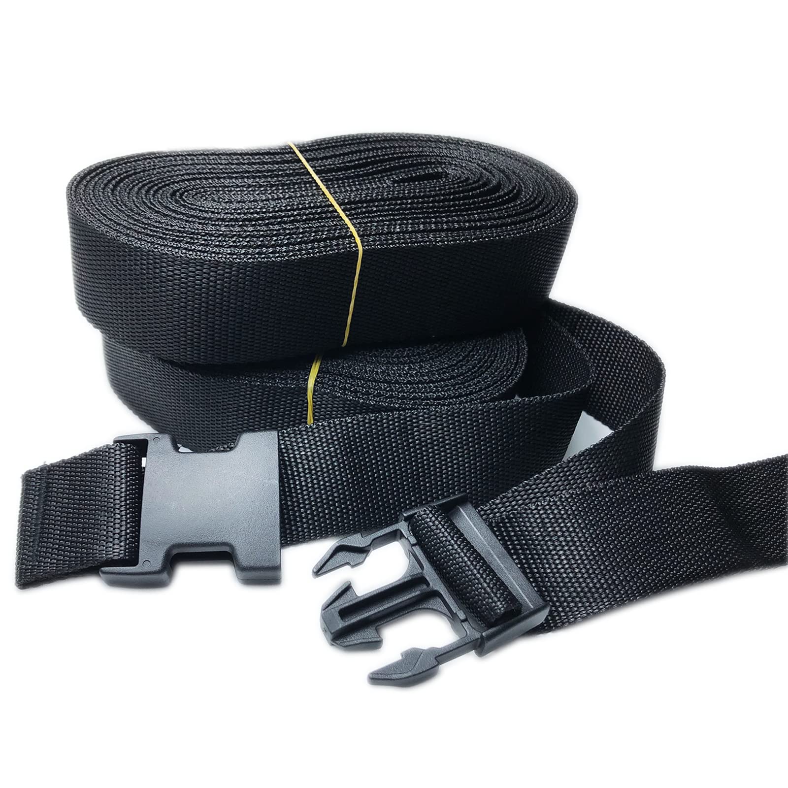 Collyon Upgraded Version 2Pcs Rv Cover Tie Down Straps, 40Ftx1.5Inch Heavy Duty Lashing Straps Adjustable Cam Buckle Tie-Down Straps For Rv & Trailer Covers