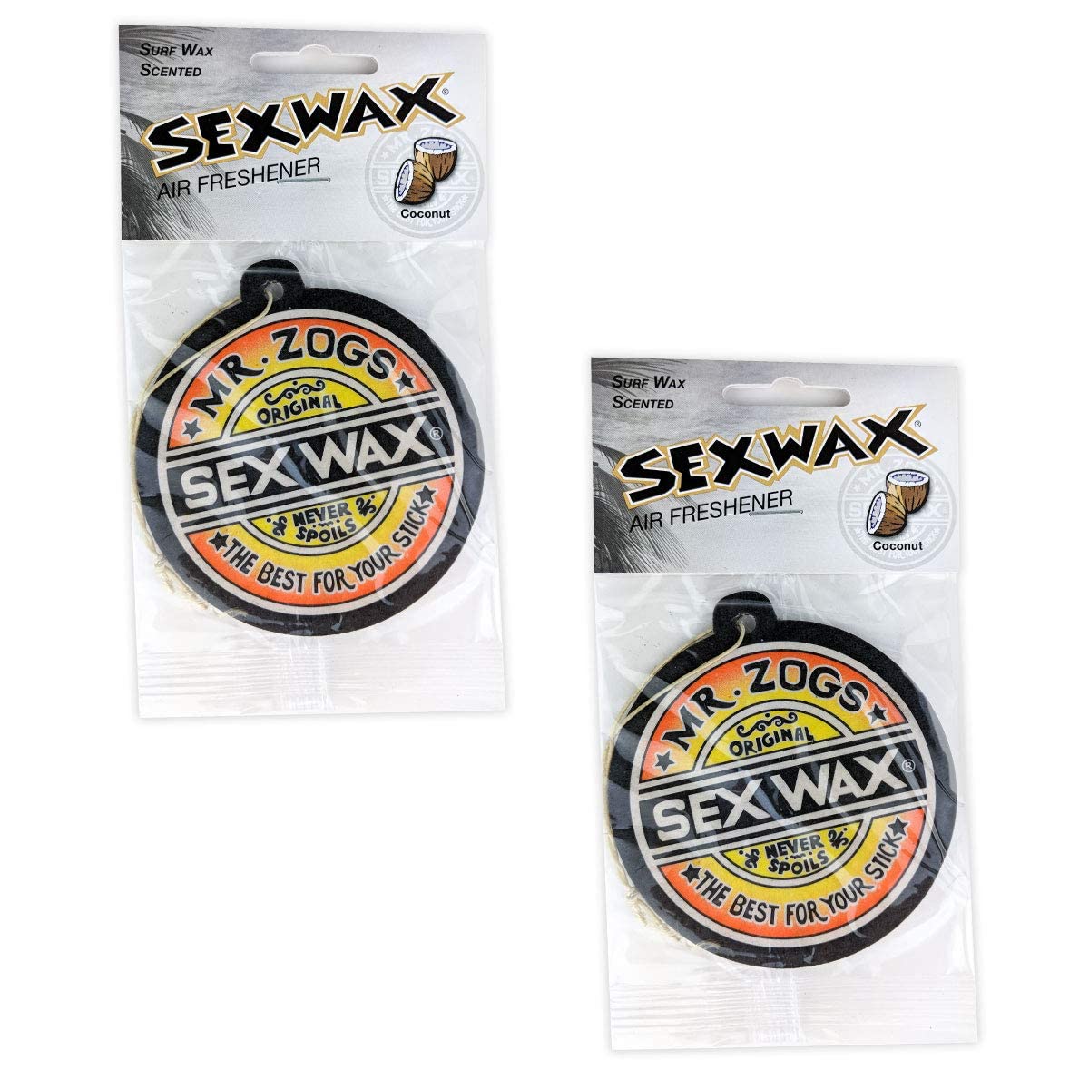 Sex Wax Air Freshener Multi Pack (Coconut 2 Pack)
