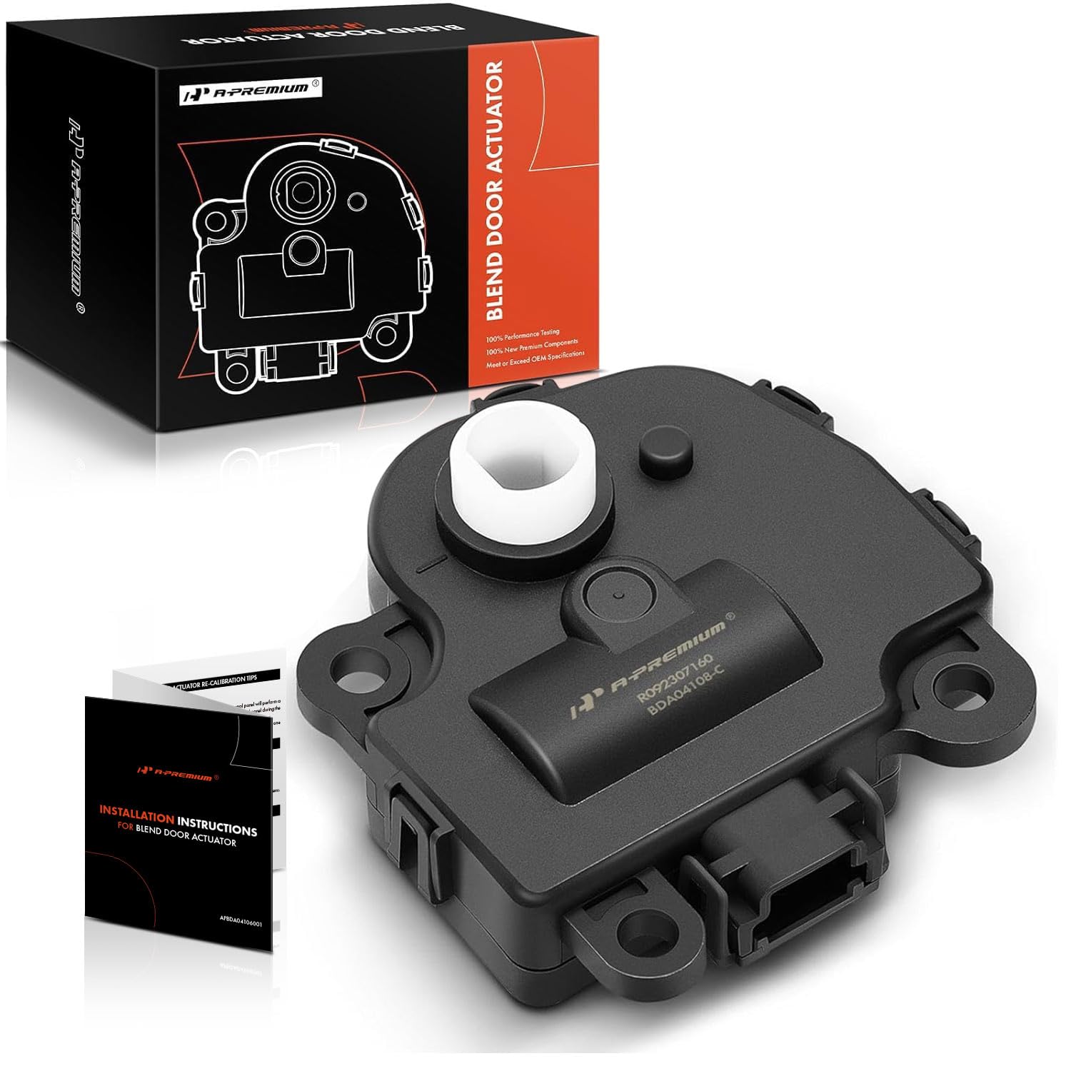 A-Premium Hvac Heater Blend Door Actuator Replacement For Chevrolet Corvette 2005-2013 Impala Malibu Monte Carlo Buick Lacrosse Cadillac Xlr Temperature Blend Door Actuator 1573517