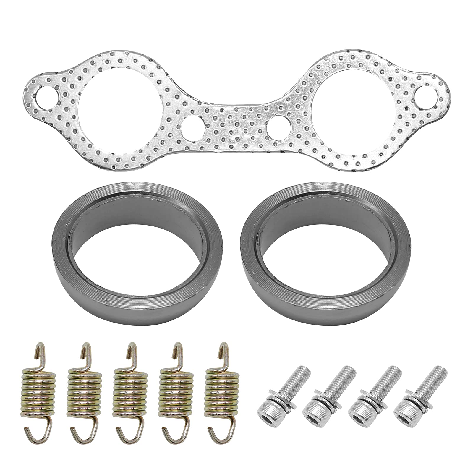 Exhaust Manifold Gasket Spring Rebuild Kit Compatible With Polaris Ranger 700 800 Sportsman 600 700