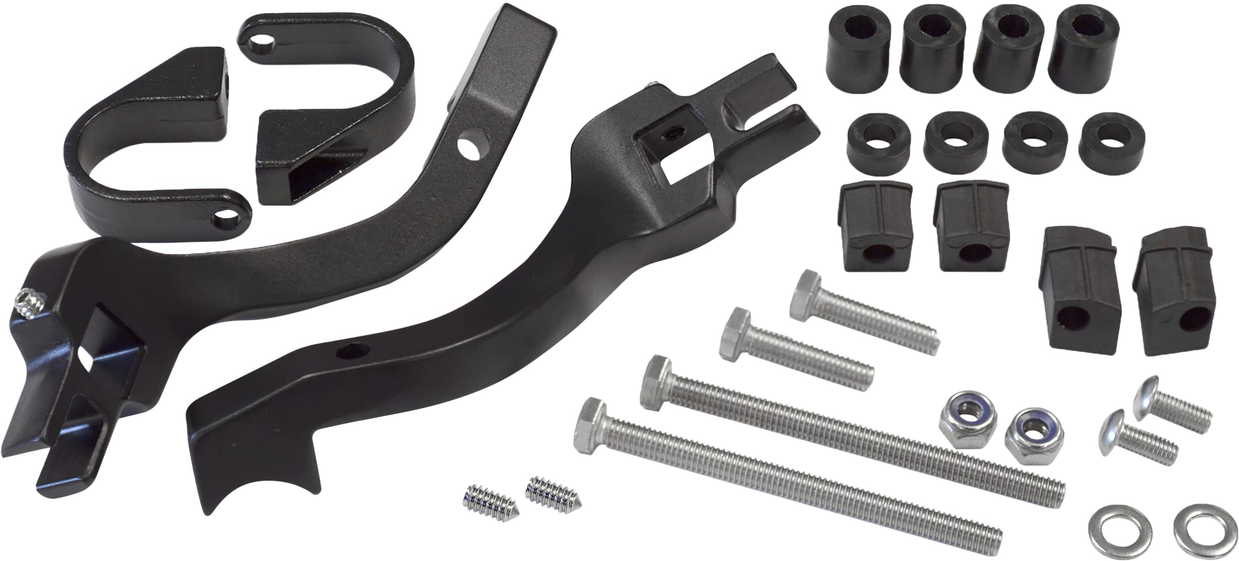 Powermadd Snowmobile Pro Taper Mount Kit For Sentinel And Fuzion Handguards 34457, Black