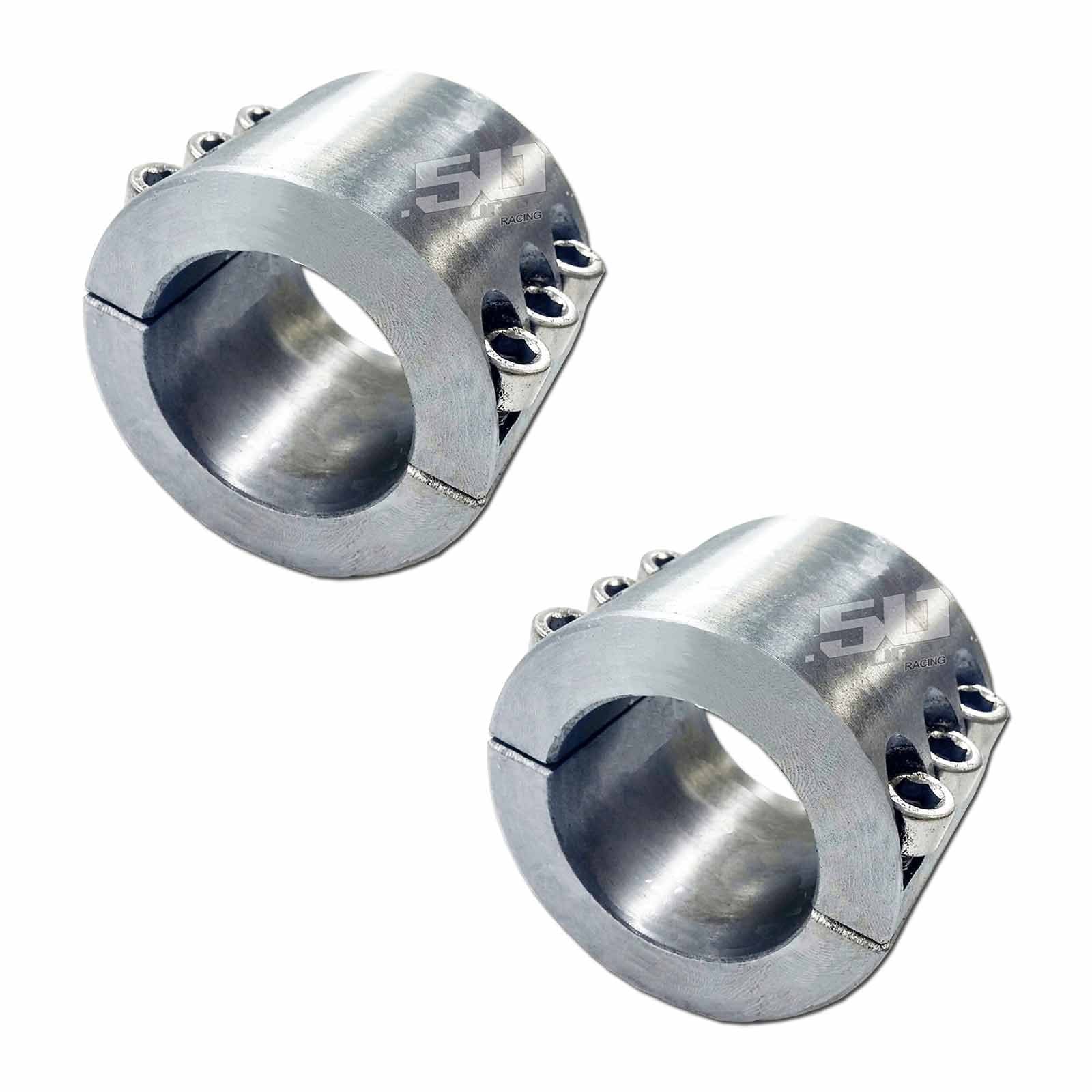 Set Of 2 Split Collar Tube Clamps 1.75' I.D. - For Fabricating Bolt On Accessories Like Light Bar Racks, Harness Bars, Roll Cage Braces, Etc! [Fab-100A1]