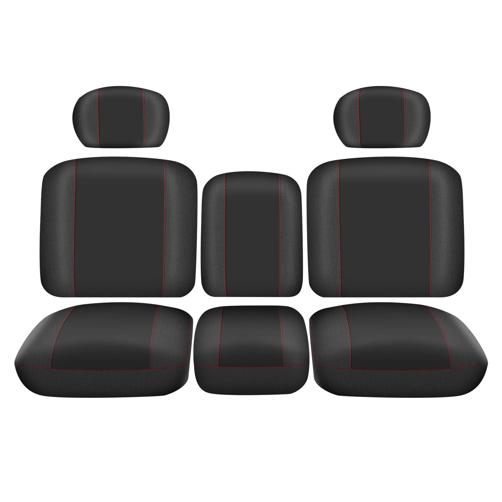 Bordan Utv Seat Cover For 2016-2024 Can Am Defender Dps Max 6X6 Pro Split Bench Dustproof Seats Cover, Heavy Duty 1680D Waterproof Full Protection Outdoor Seat Cover Set(8 Pcs)