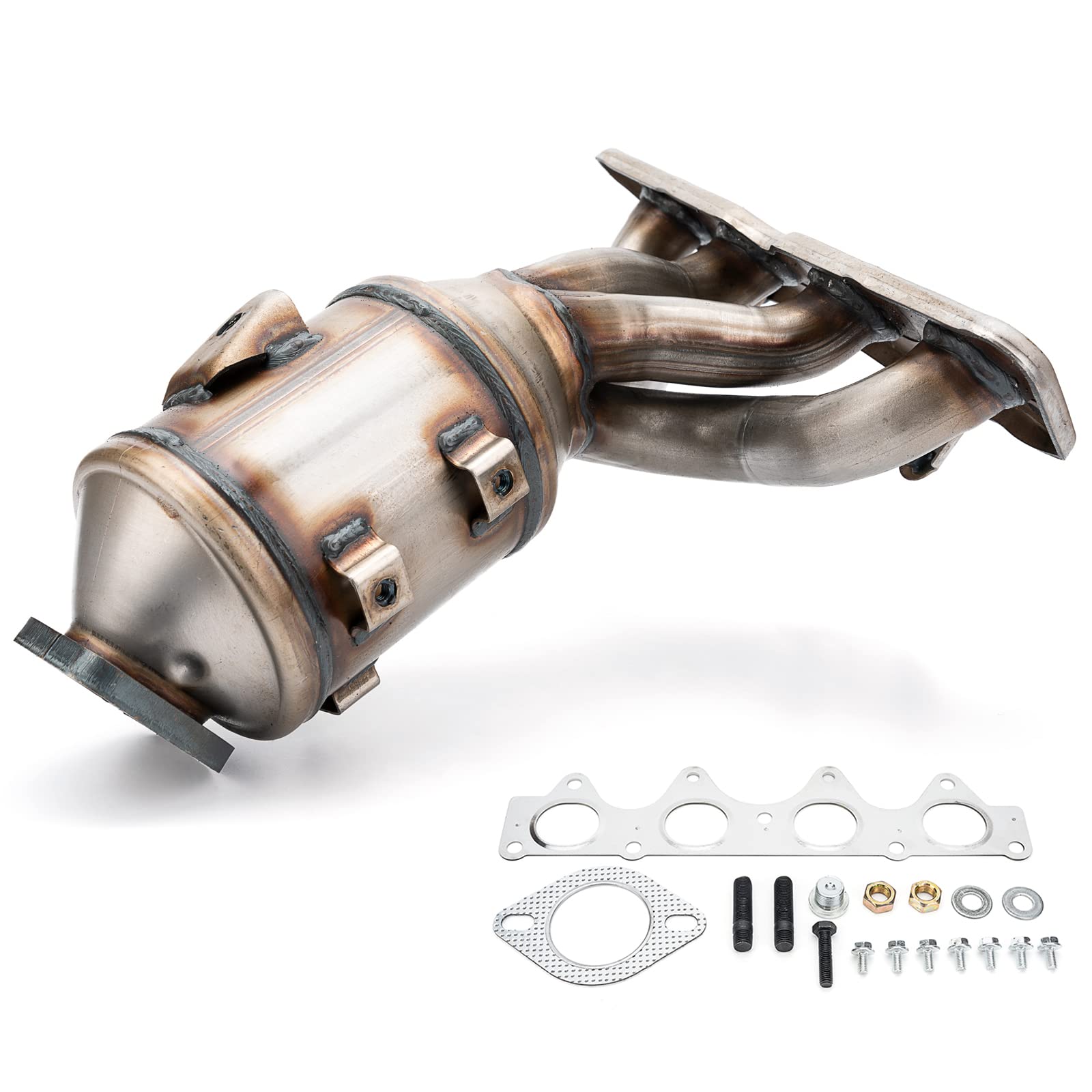 Fomiuzy Catalytic Converter Kit Fit Hyundai Accent Veloster Kia Soul Rio 2012 2013 2014 2015 2016 2017 1.6L