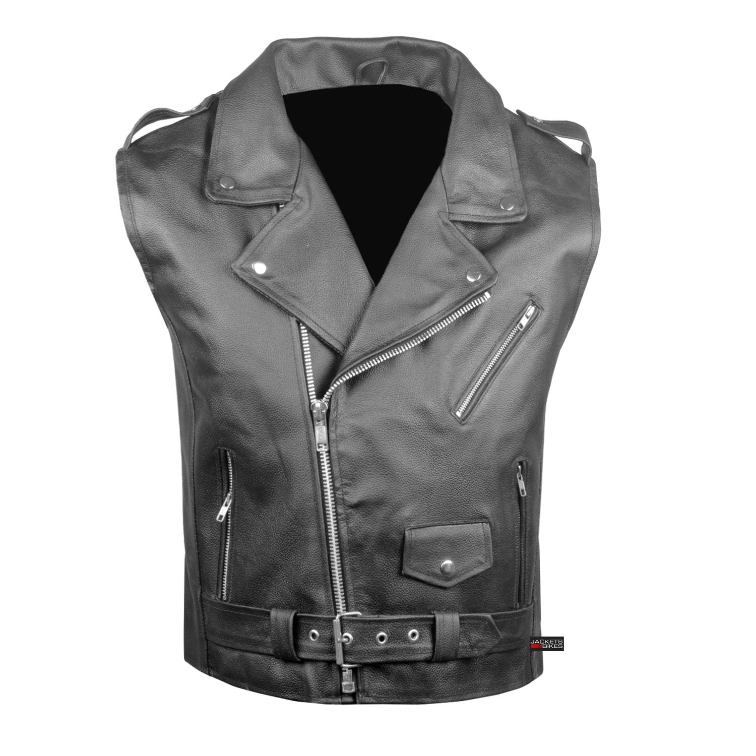 Men'S Classic Cowhide Leather Motorcycle Biker Vest | Concealed Carry Gun Pockets | Vintage Cruiser Vest For Men | Stylish Club Riding Vest Black Xxl