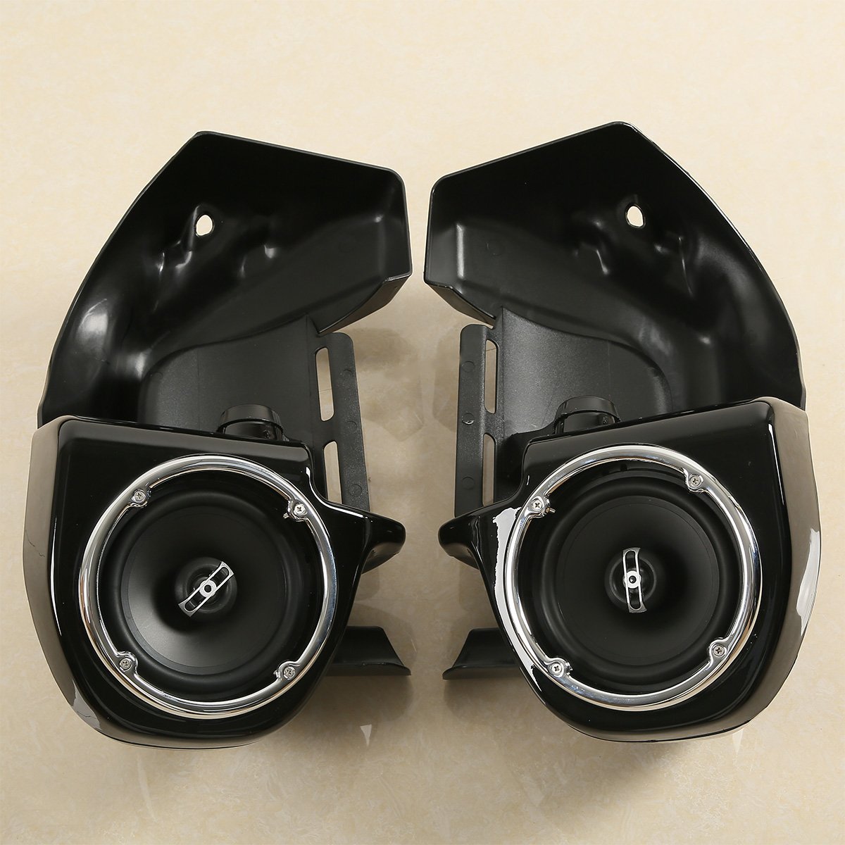 Xfmt Lower Vented Leg Fairing W/ 6.5' Speakers For Harley Touring 1983-2013 Road King Electra Street Glide Ultra Classic