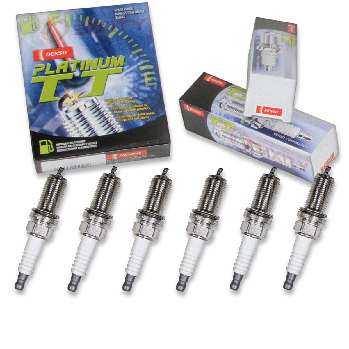 6 Pcsnew -- Denso #4503 Platinum T T Spark Plugs -- Pk16Tt